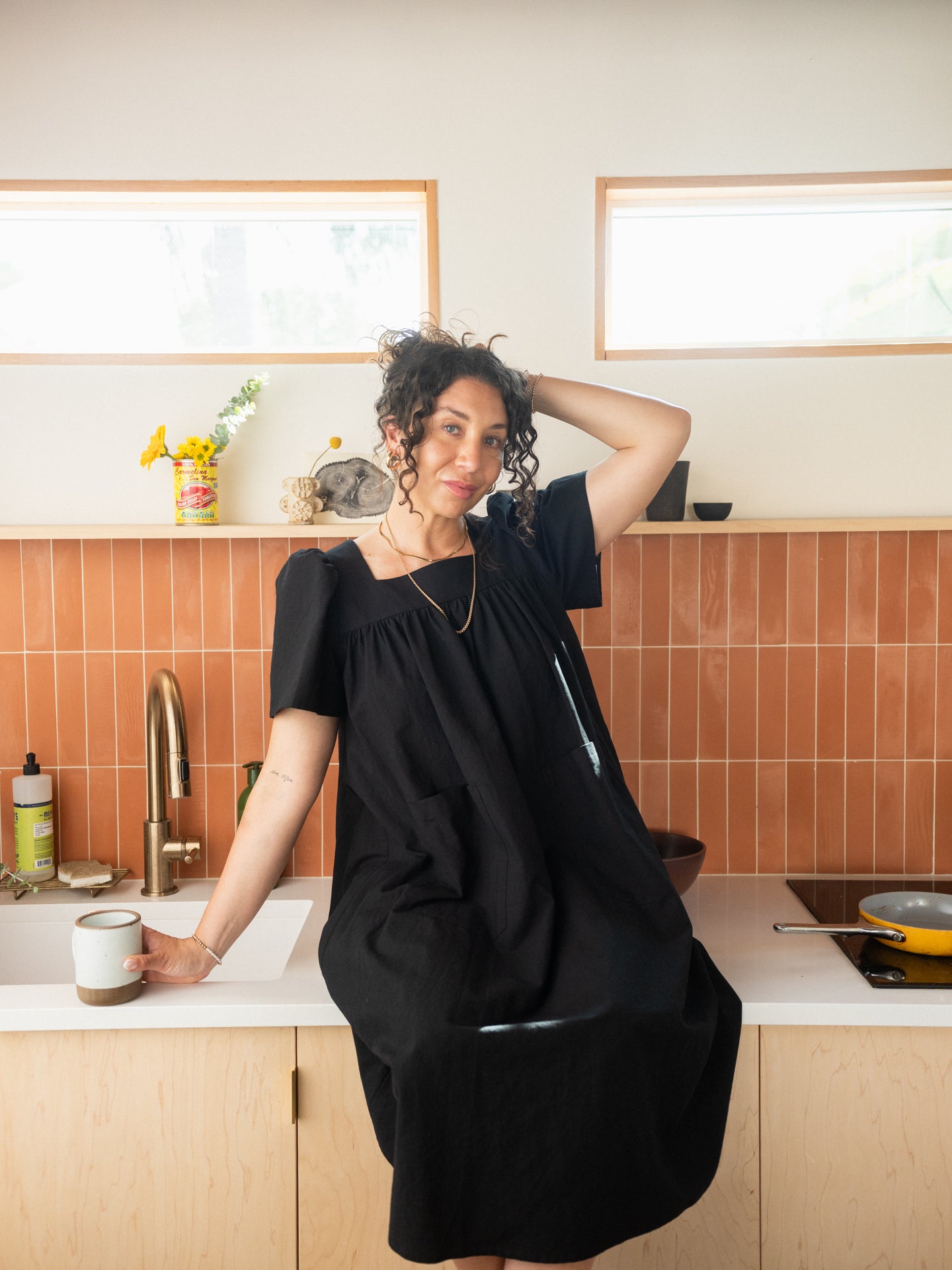 Rosalie Housedress Black Coffee