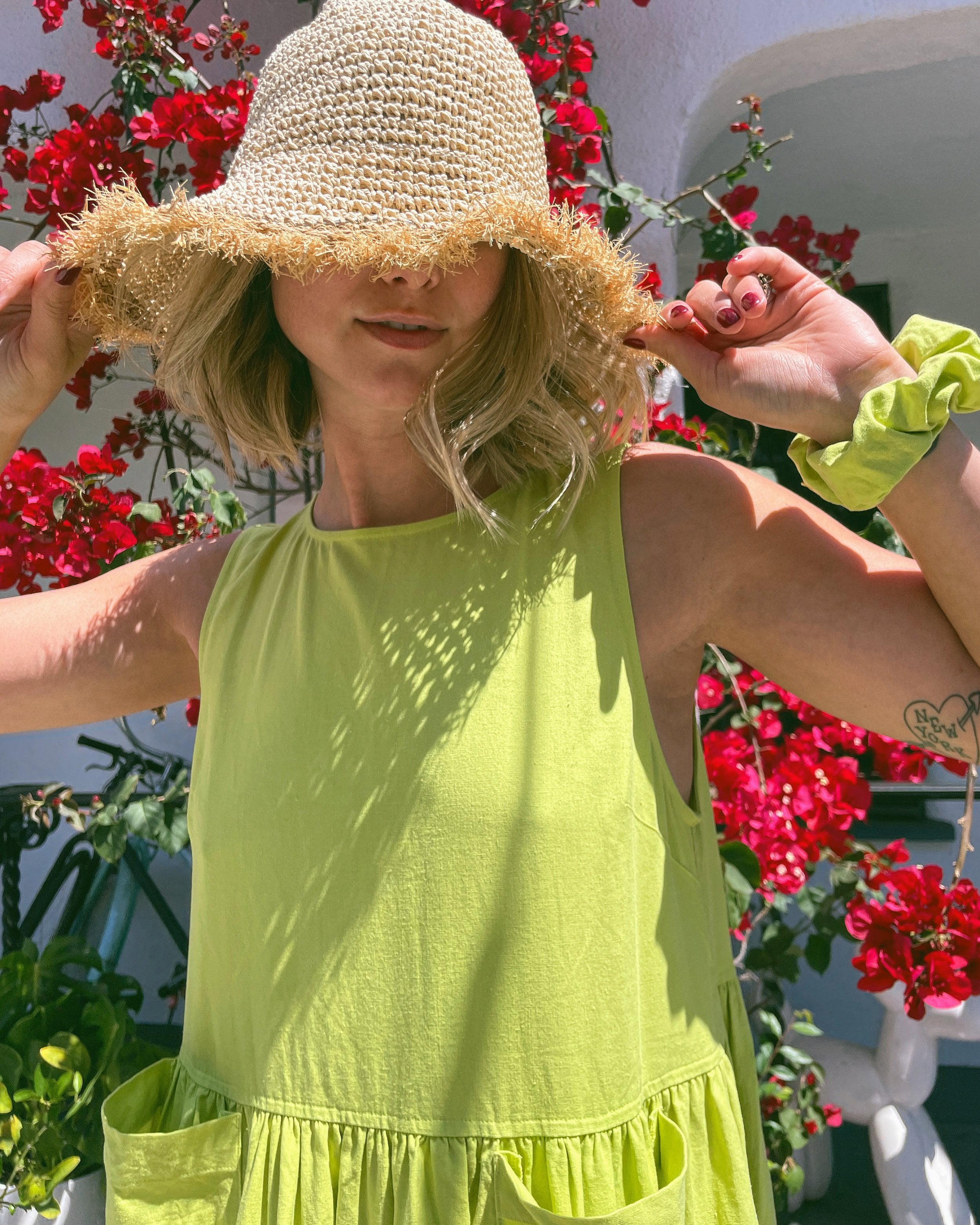Key Lime Pie Linen Scrunchie