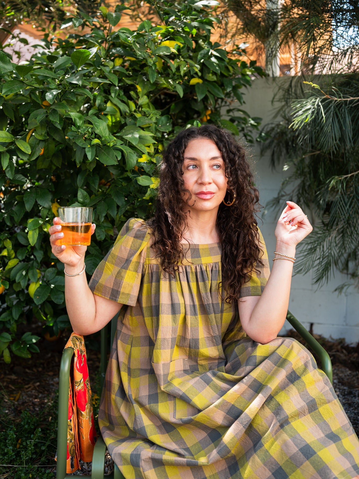 Rosalie Housedress Herbs Gingham