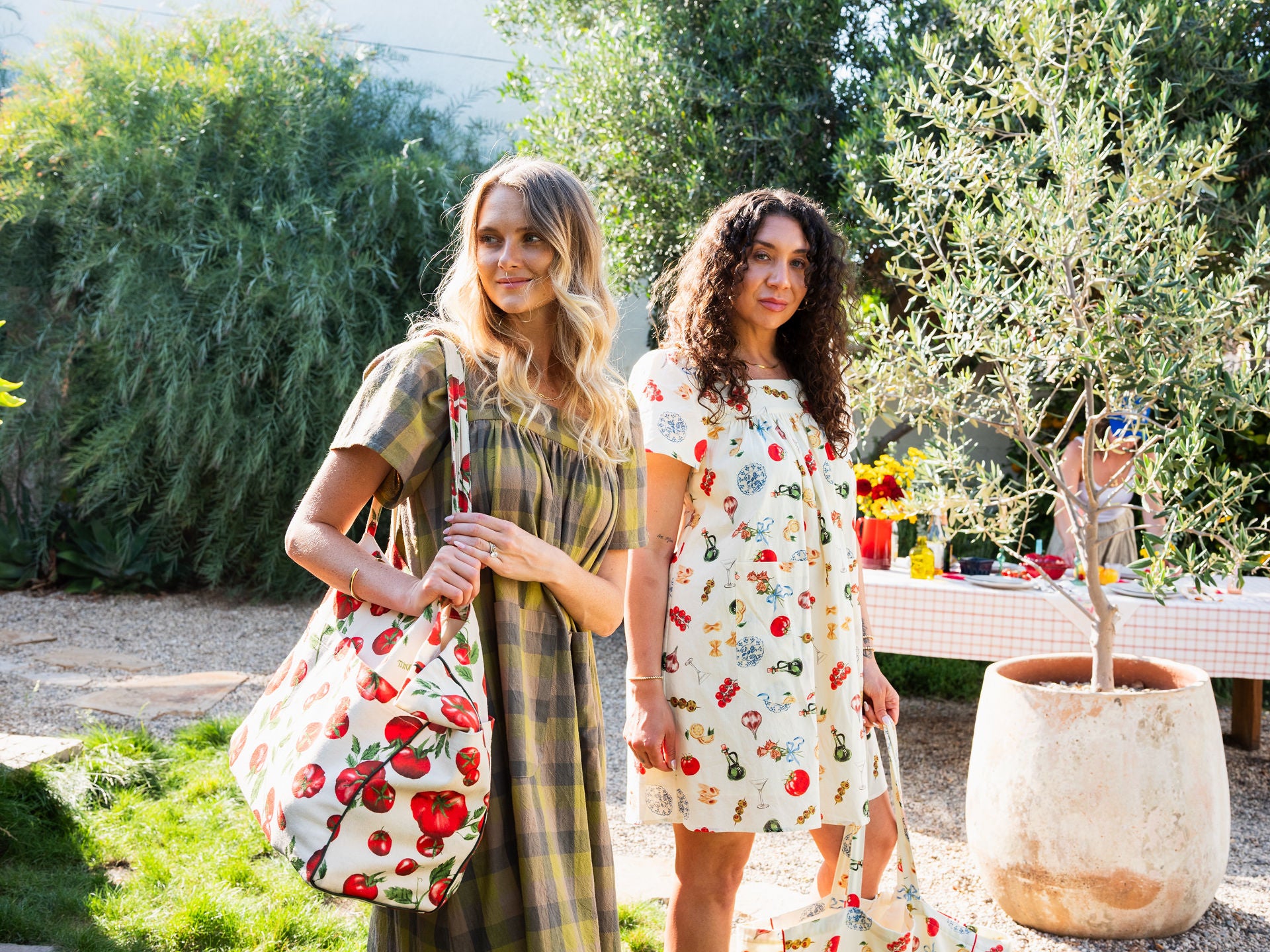 Grocery Tote Tomato Garden