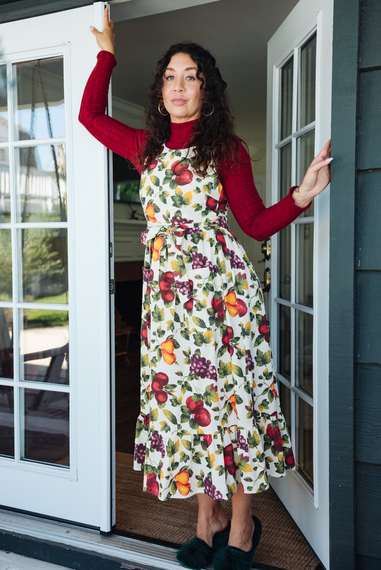 Gina Housedress Sunset Fruit This Is My Housedress Gina Housedress Sunset Fruit This Is My Housedress