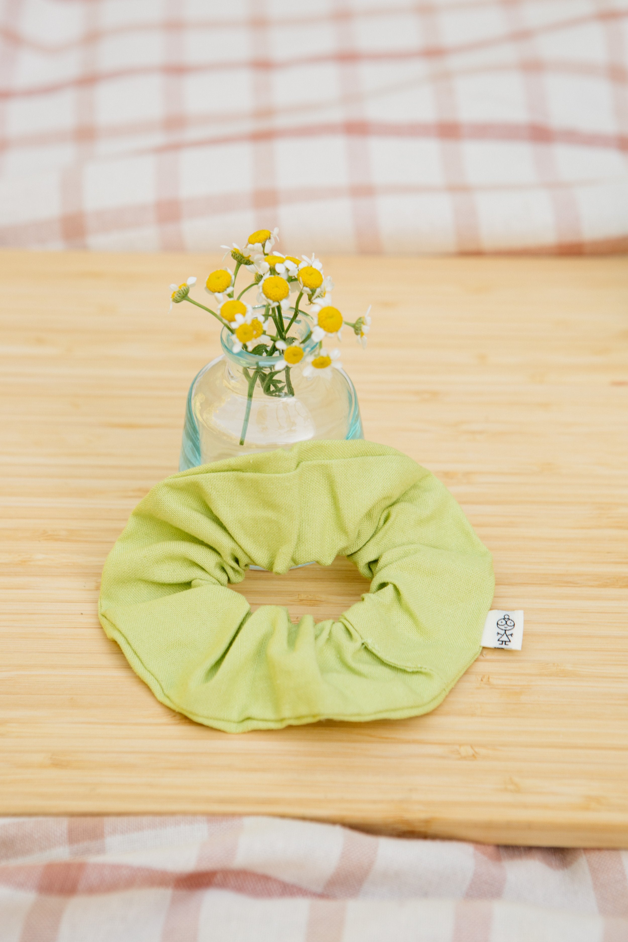 Key Lime Pie Linen Scrunchie