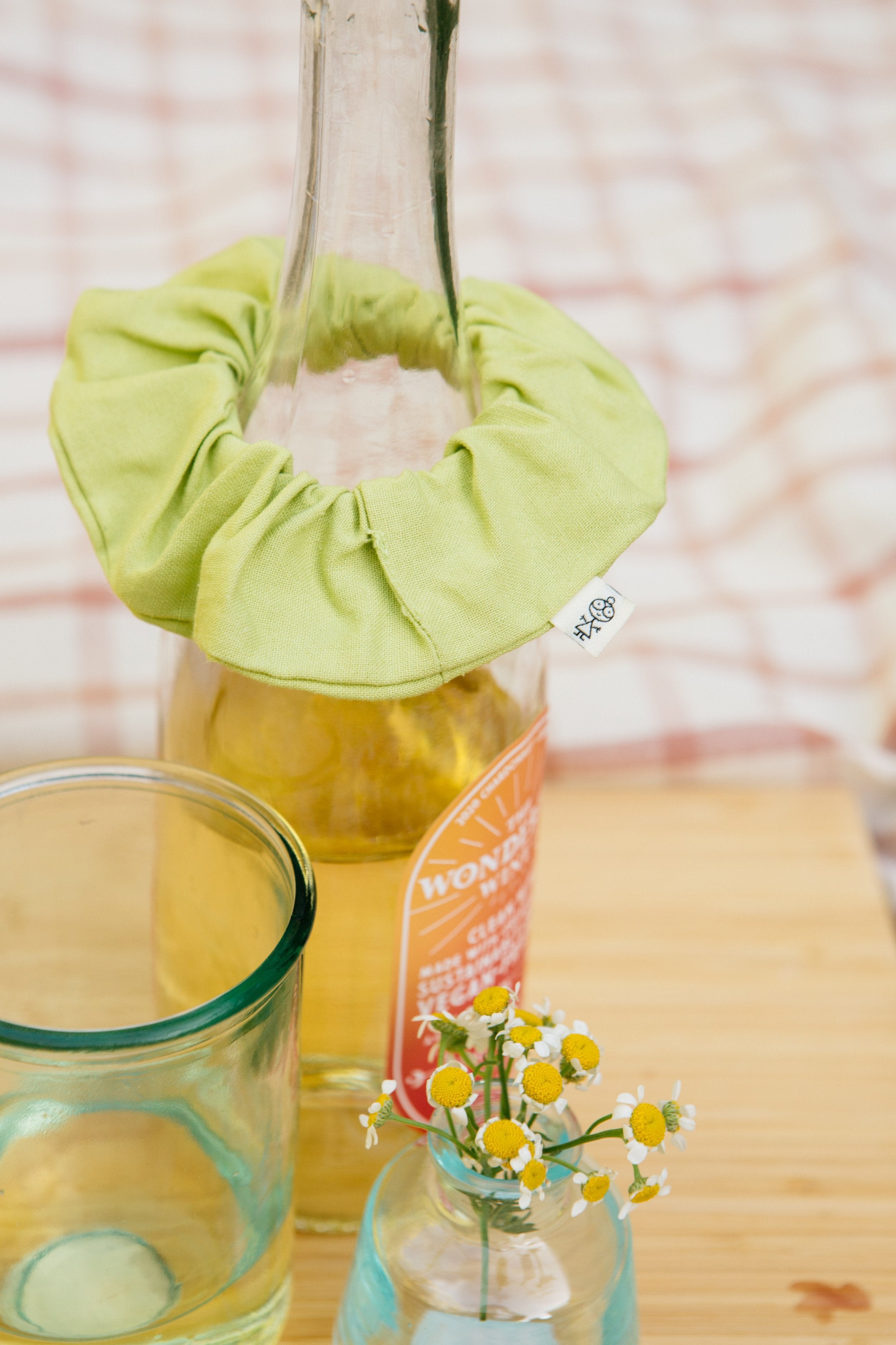 Key Lime Pie Linen Scrunchie