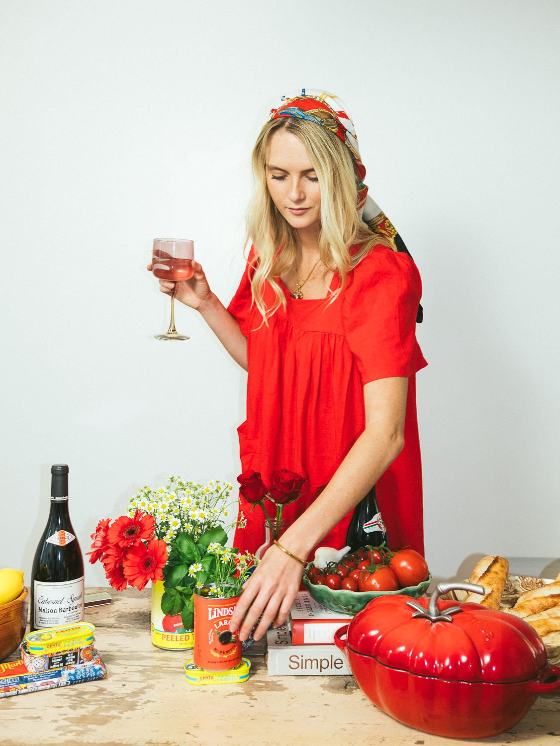 Rosalie Housedress Tomato