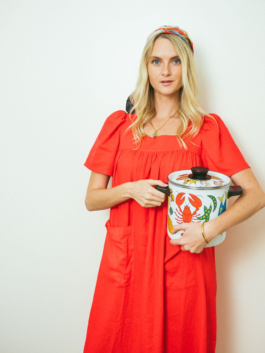 Rosalie Housedress Tomato