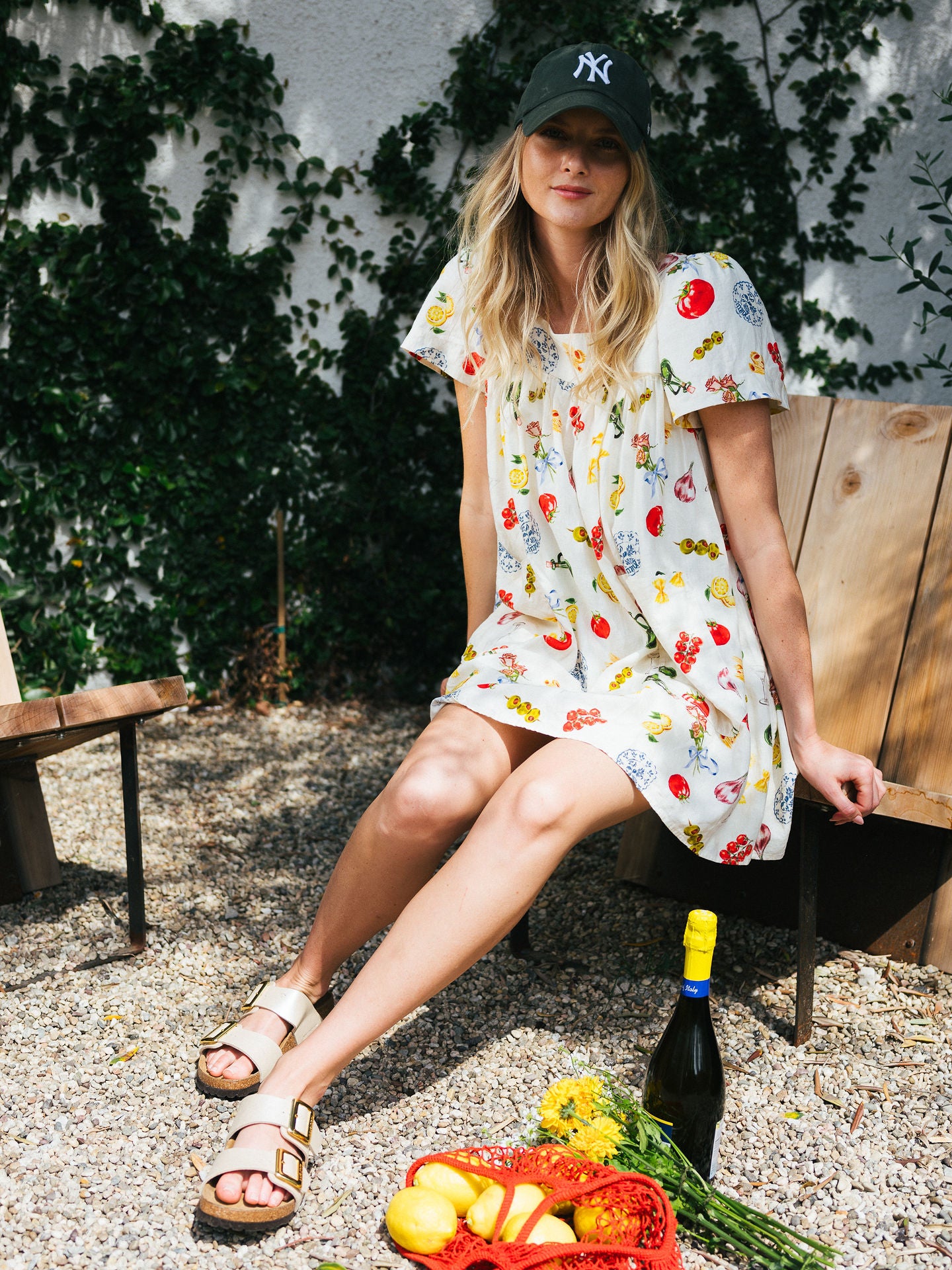 Rose Mini Housedress Italian Dinner Print
