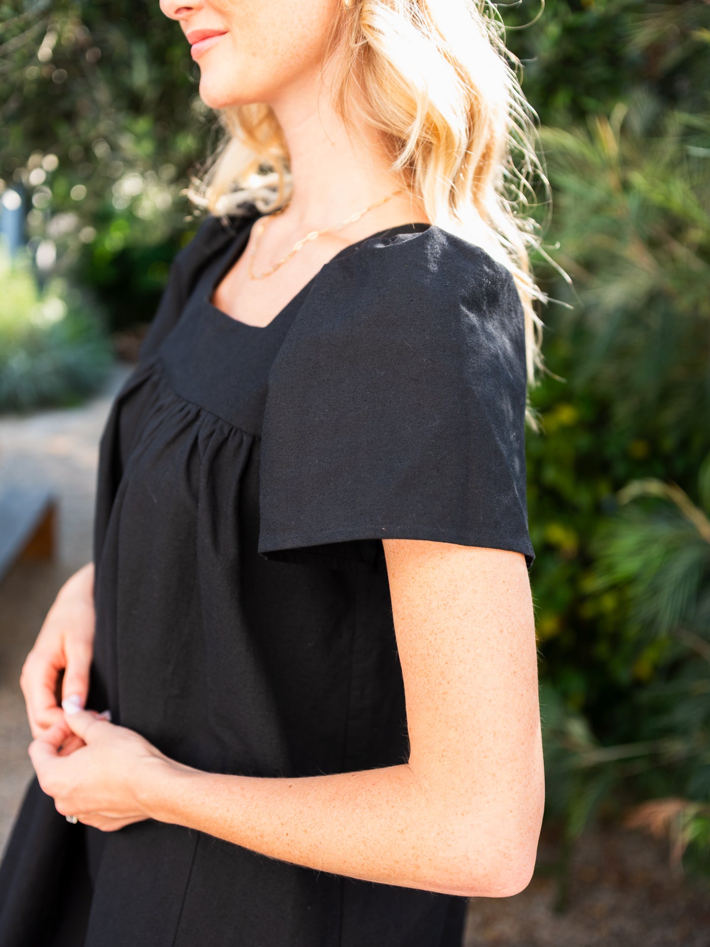 Rose Mini Housedress Black Coffee