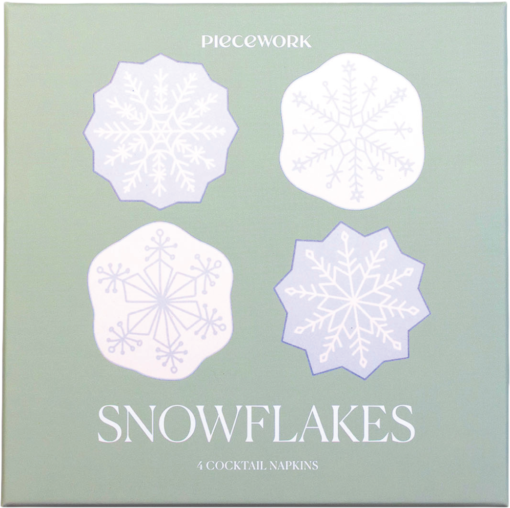 Snowflake Cocktail Napkins