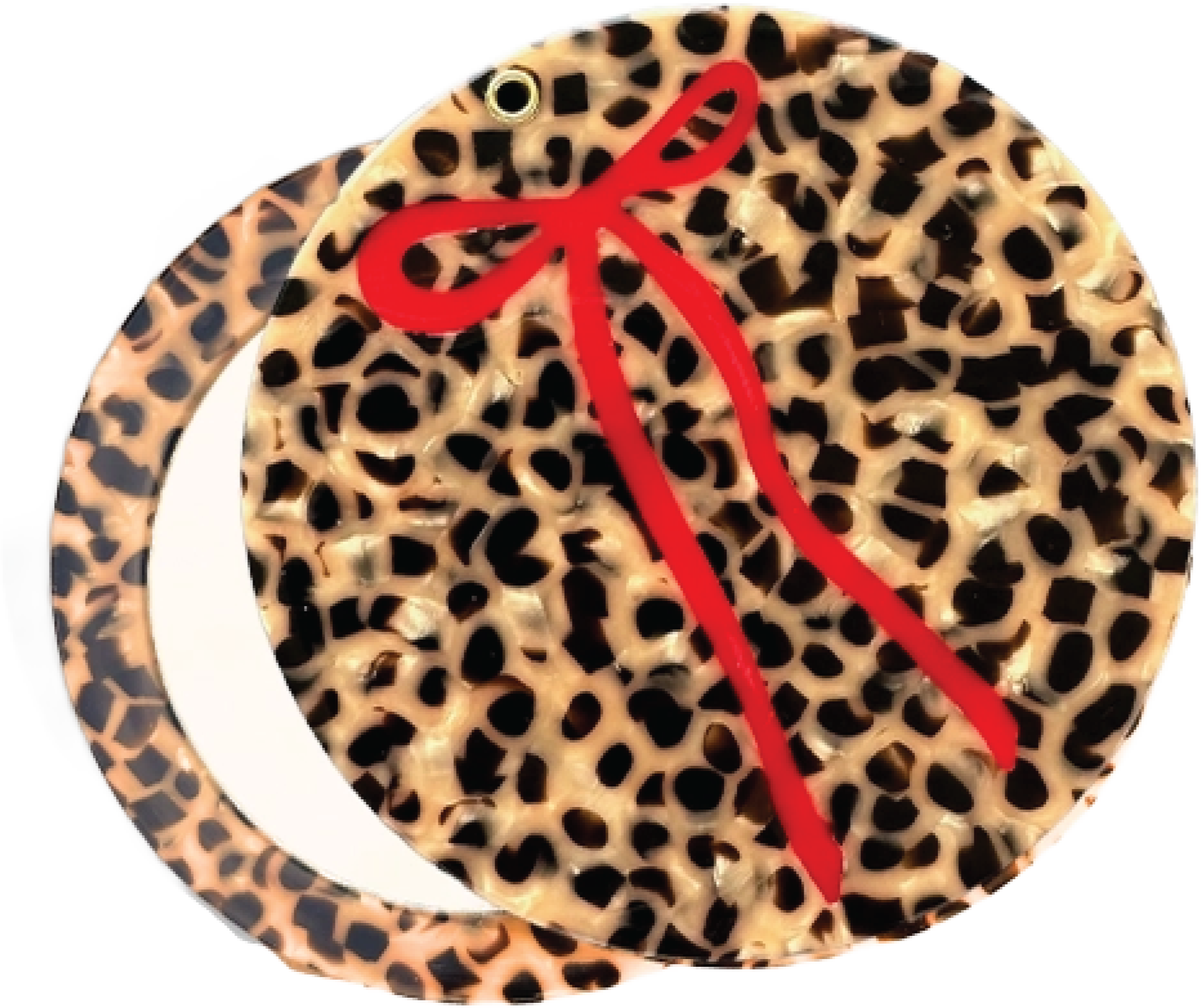 Leopard Bow Compact Mirror