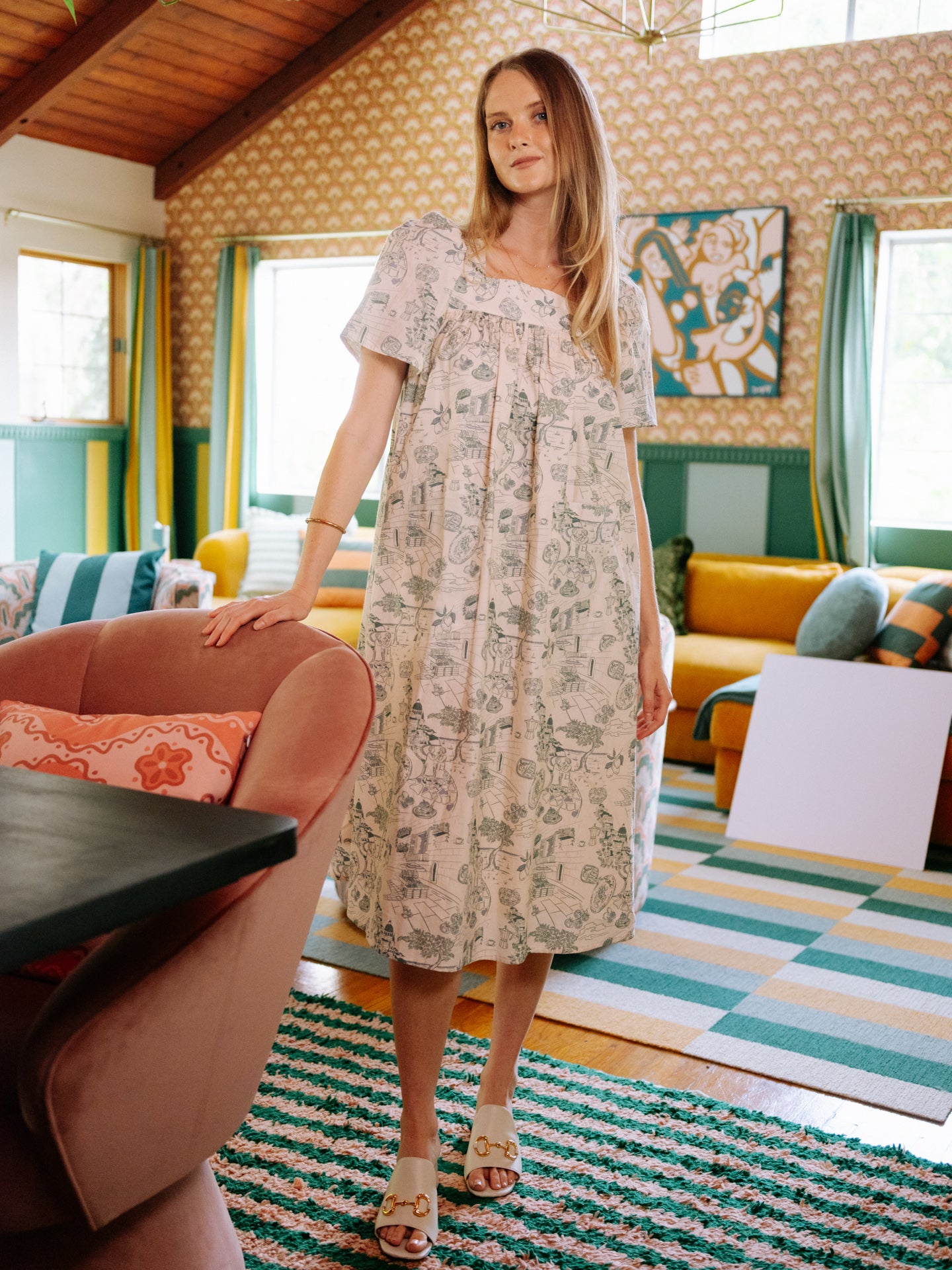 Rosalie Housedress Nonna Toile