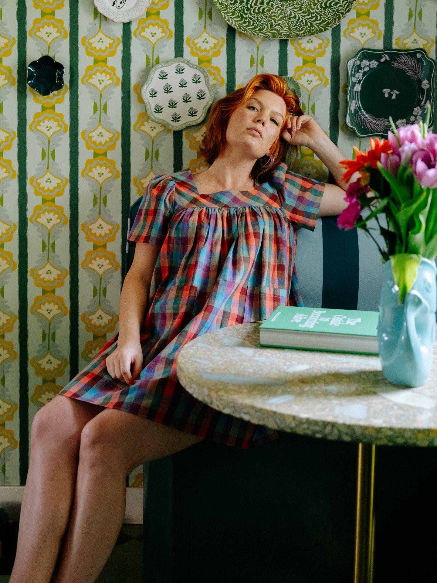 Rose Mini Housedress Sorbet Gingham