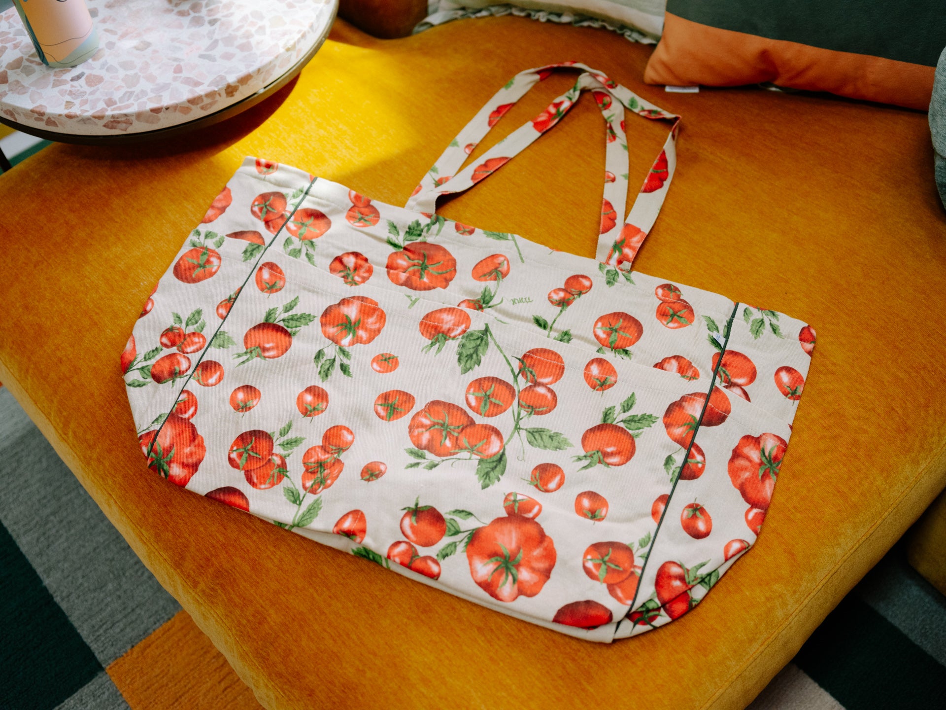 Grocery Tote Tomato Garden