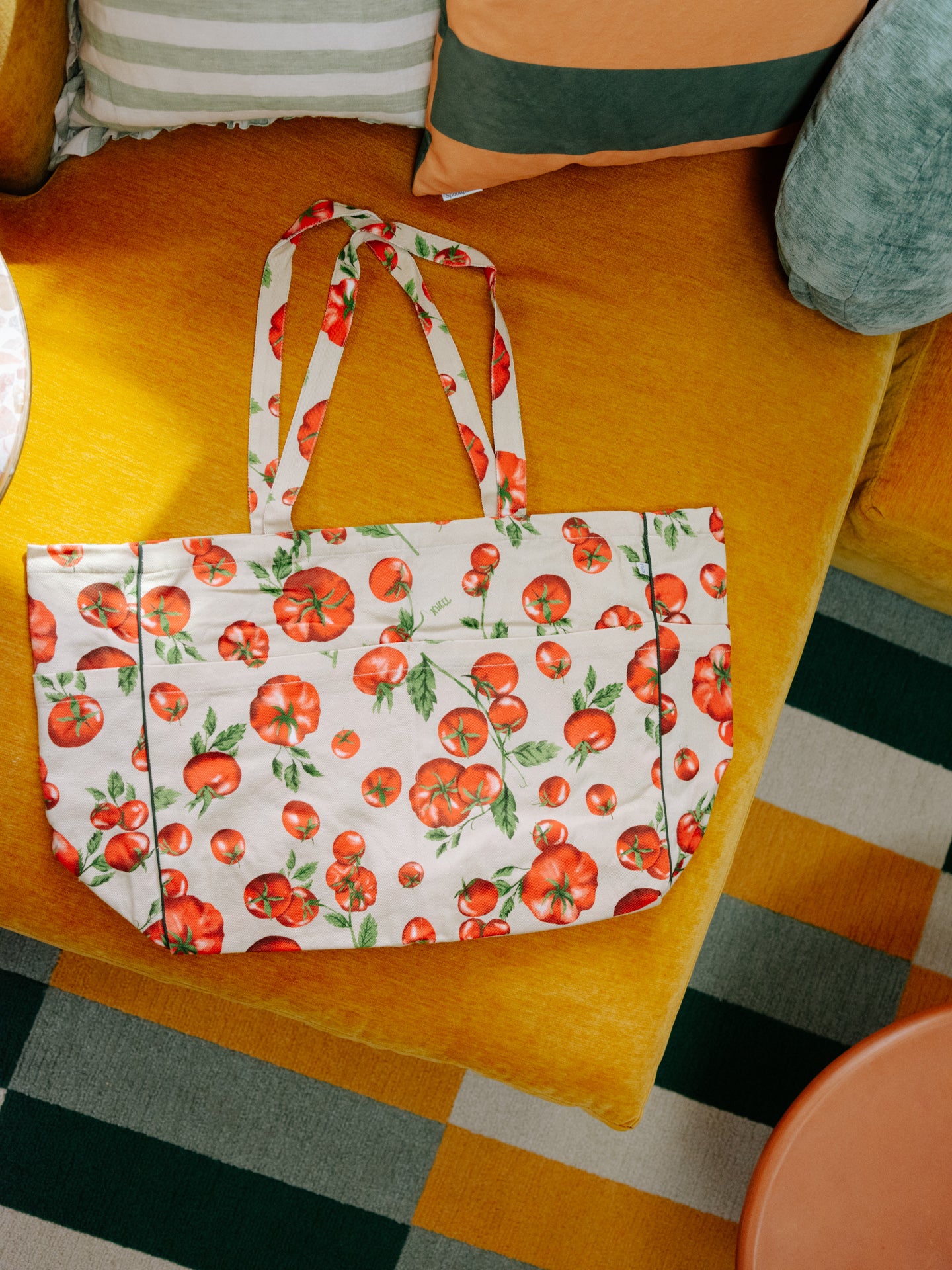 Grocery Tote Tomato Garden
