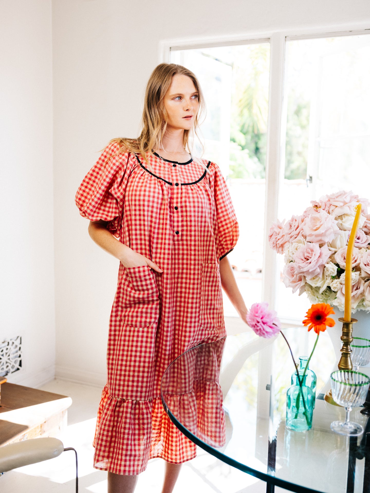 Lindsay Housedress Rustic Gingham