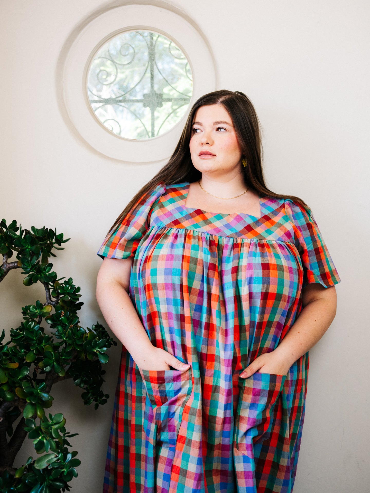 Rosalie Housedress Sorbet Gingham