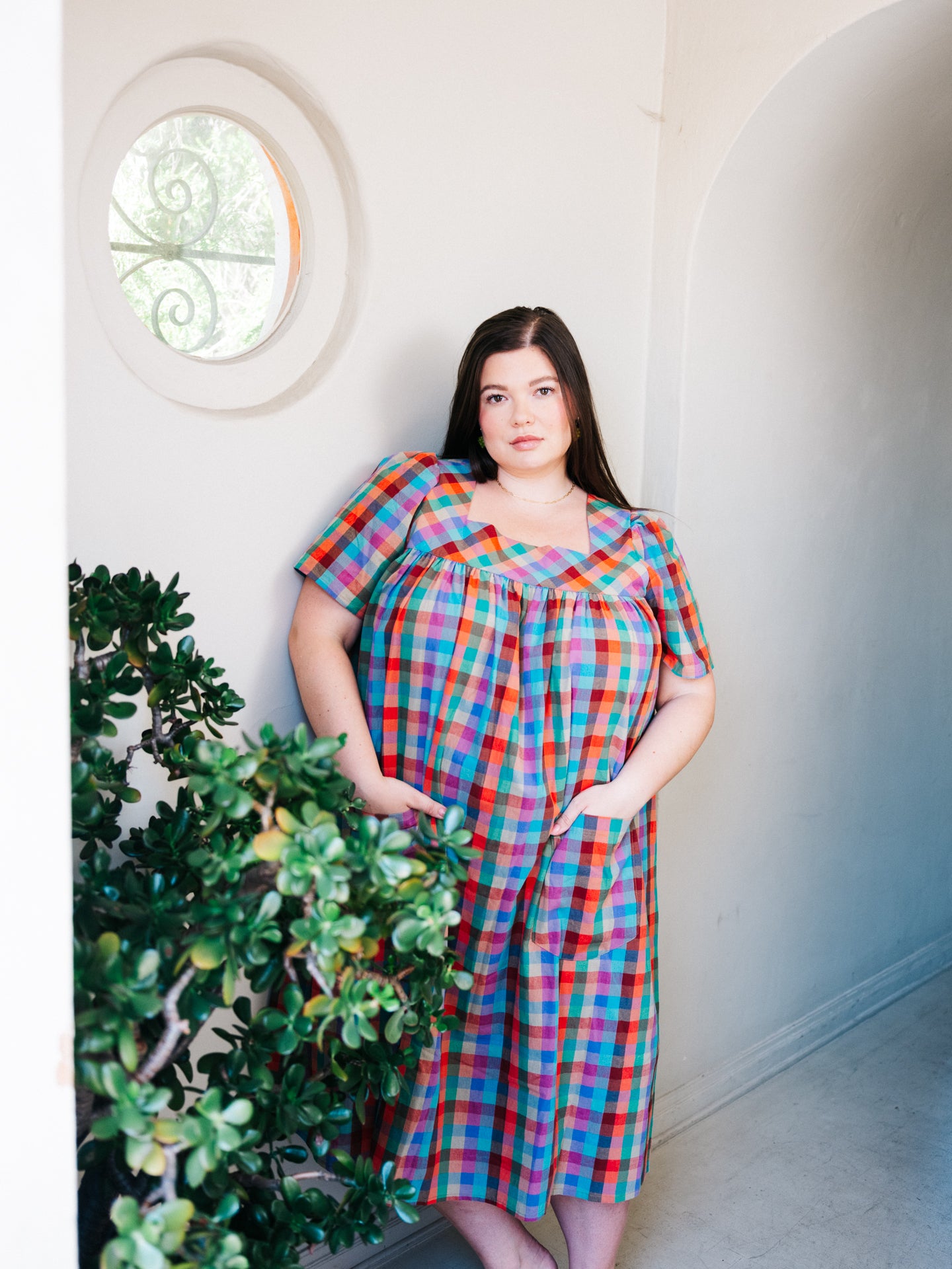Rosalie Housedress Sorbet Gingham