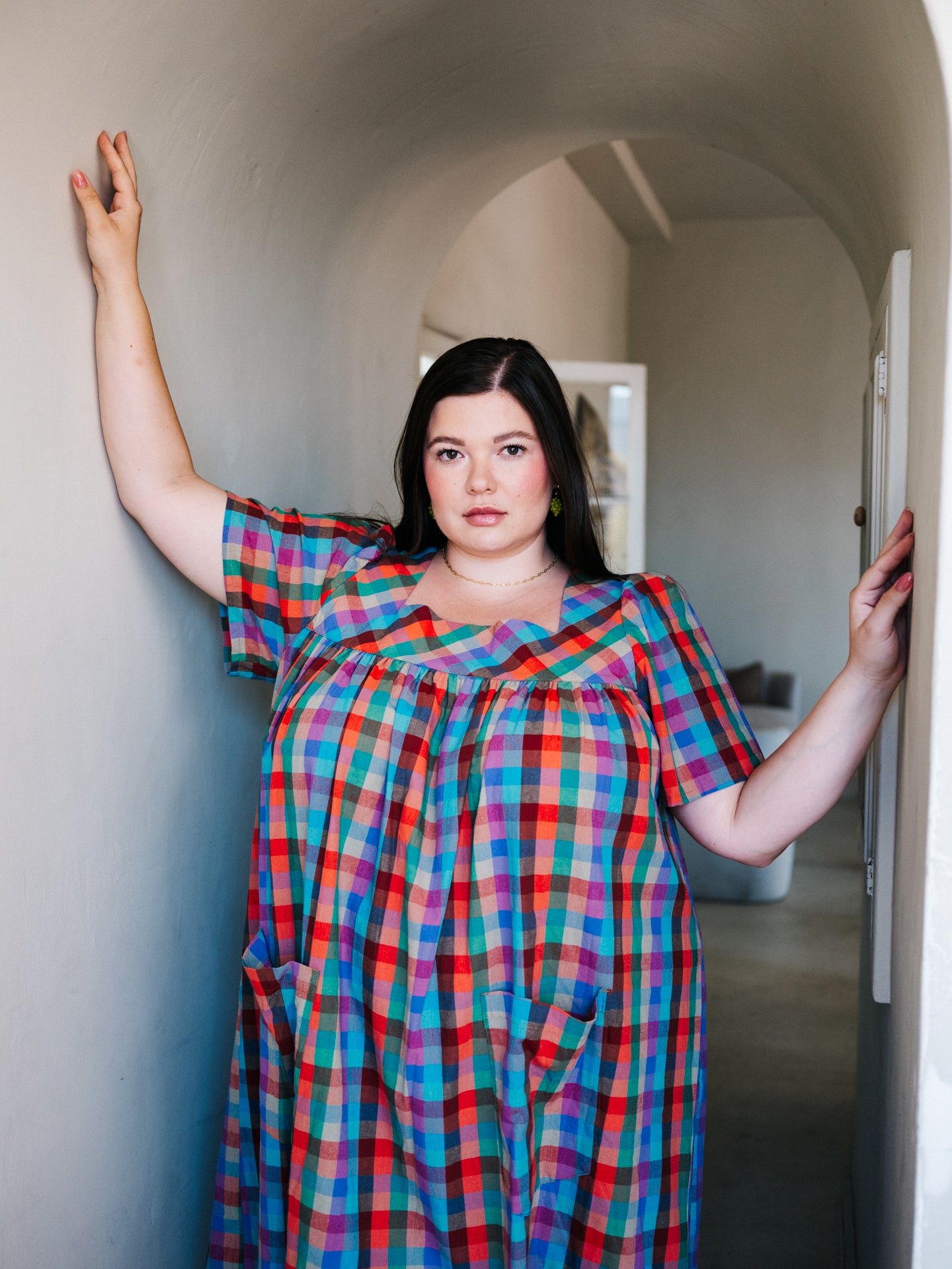 Rosalie Housedress Sorbet Gingham