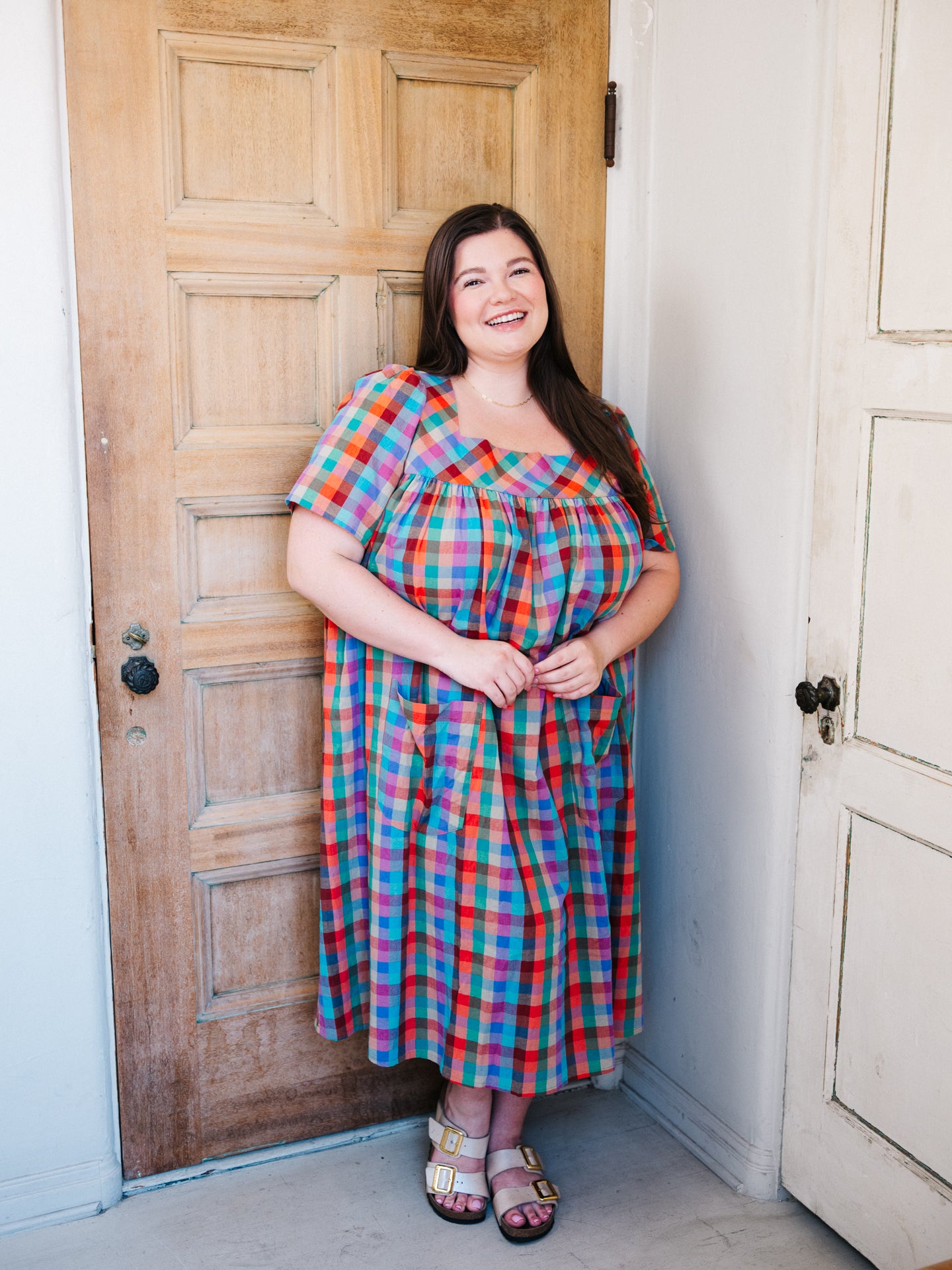 Rosalie Housedress Sorbet Gingham