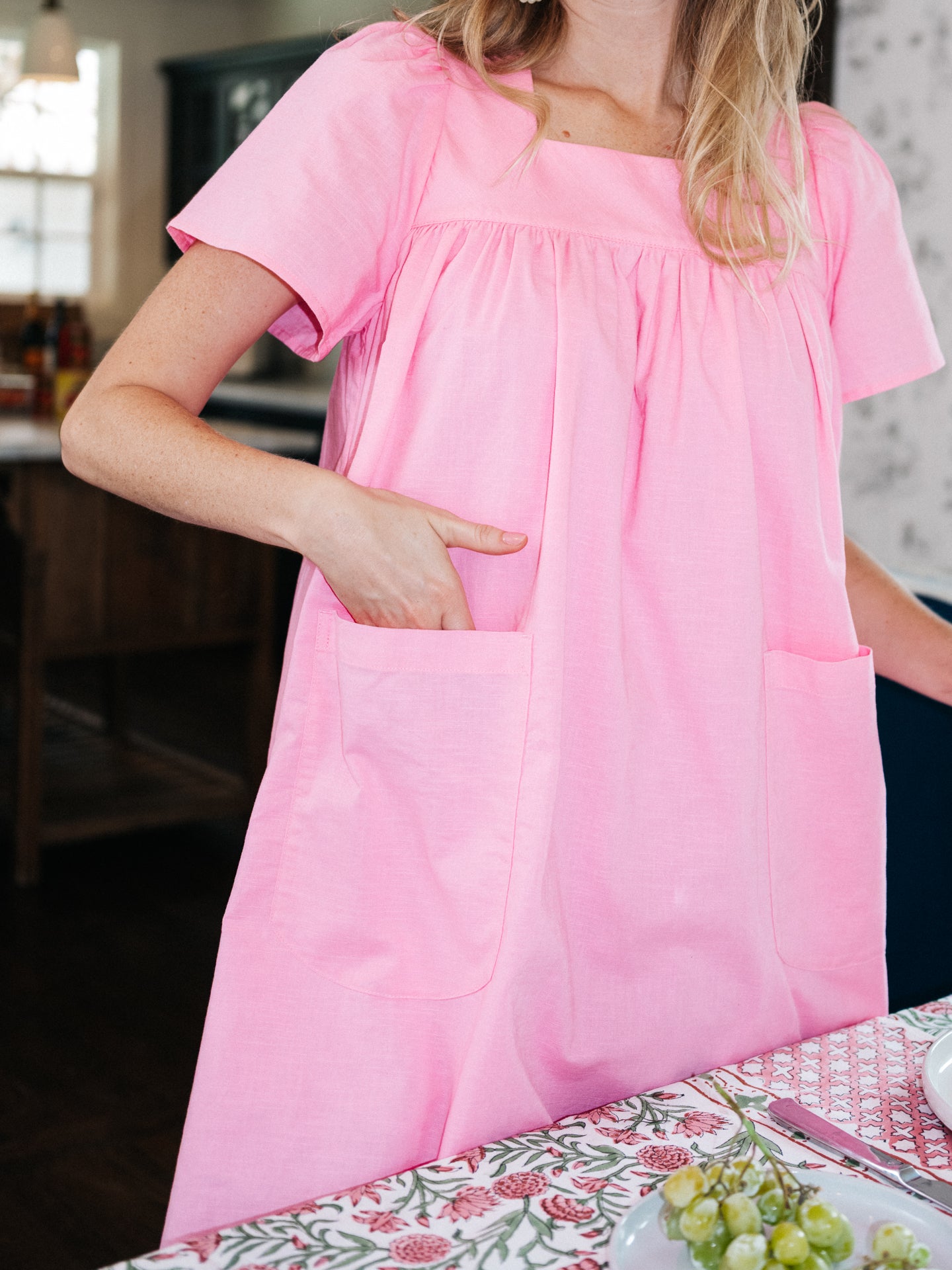 Rose Mini Housedress Petal Pink