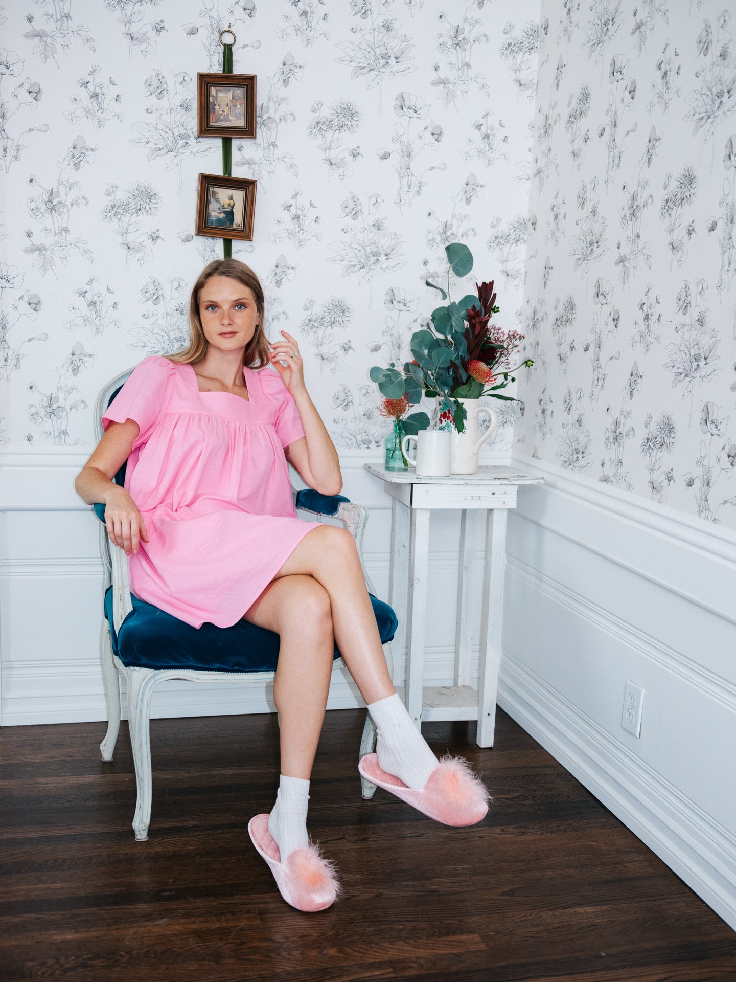 Rose Mini Housedress Petal Pink