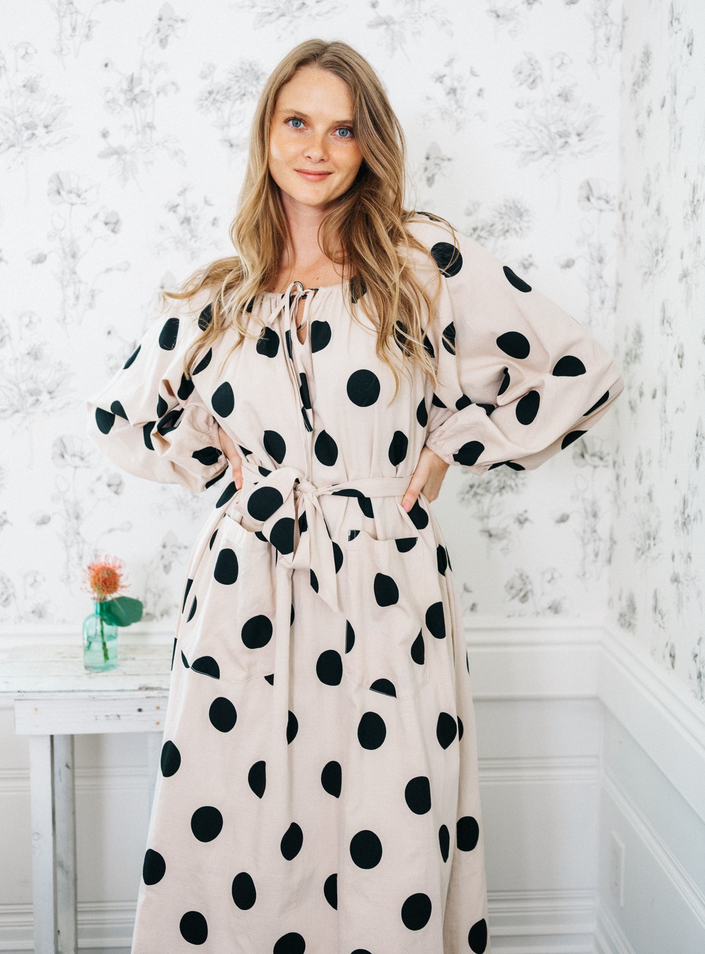 Therese Housedress Affogato Dot