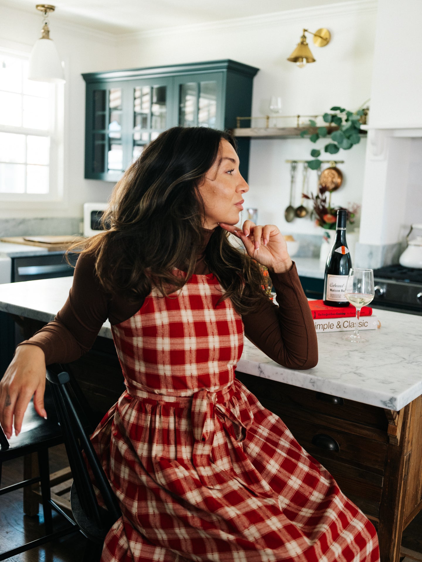 Gina Housedress Red Sauce Plaid