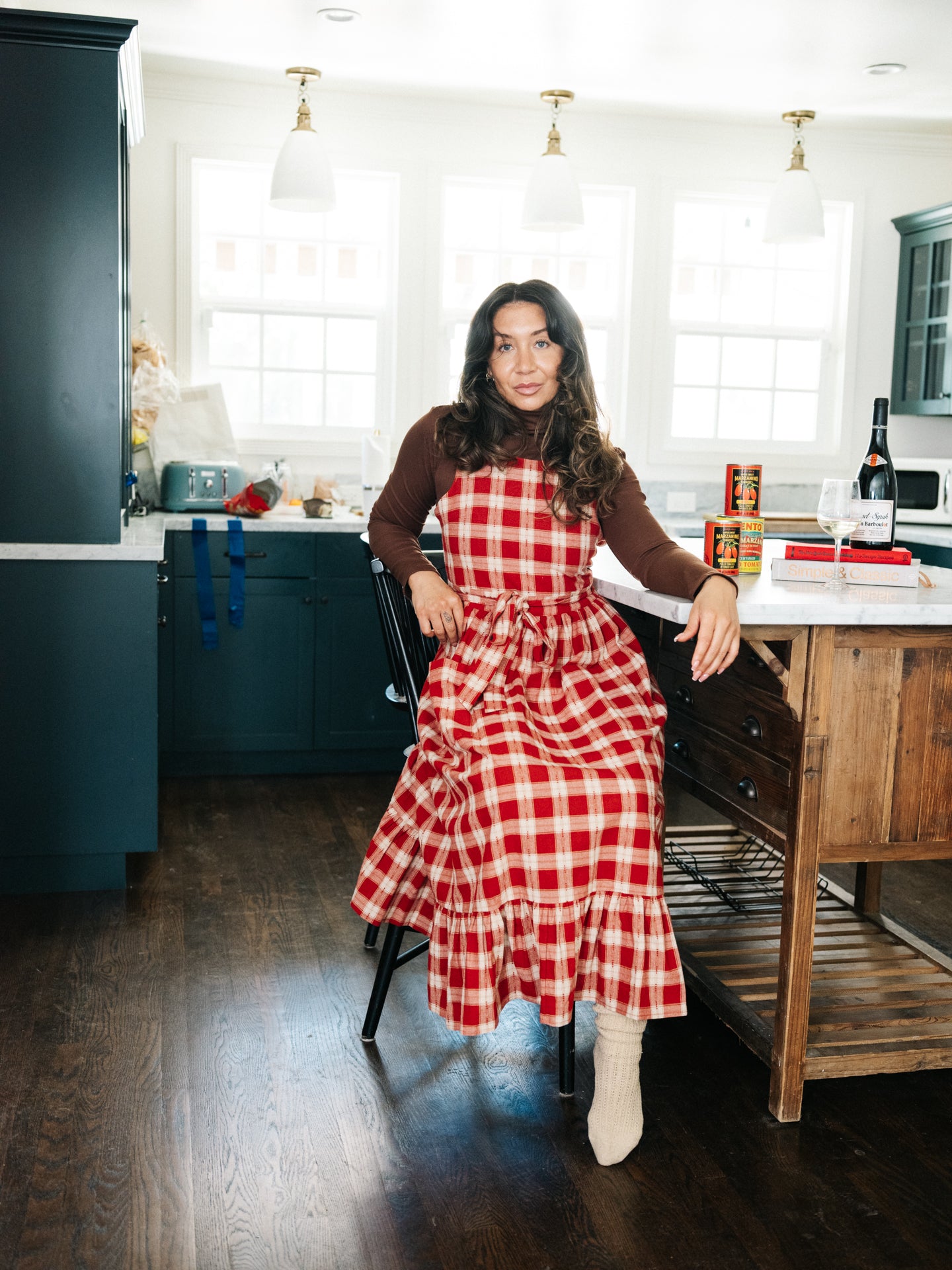 Gina Housedress Red Sauce Plaid