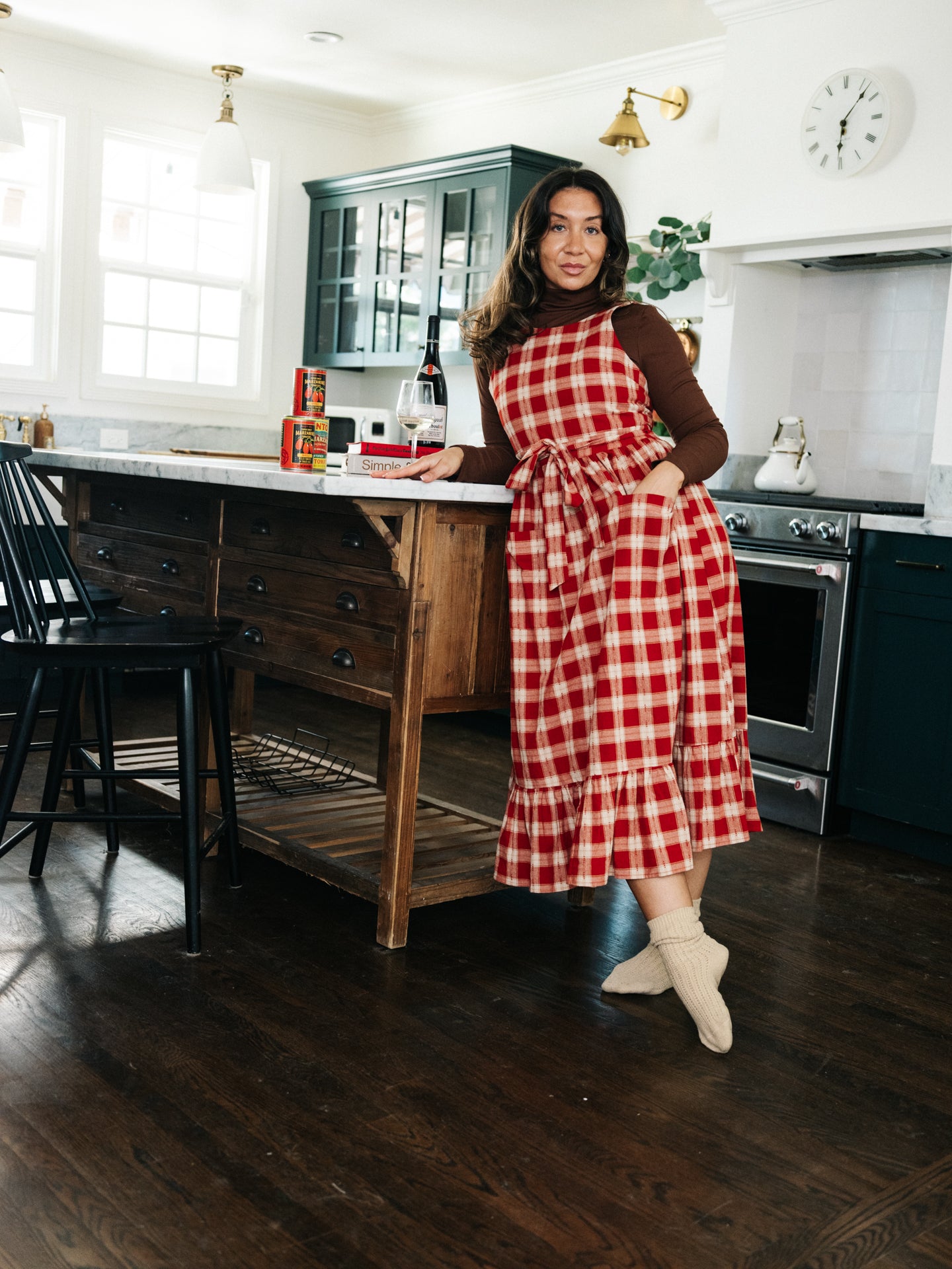 Gina Housedress Red Sauce Plaid