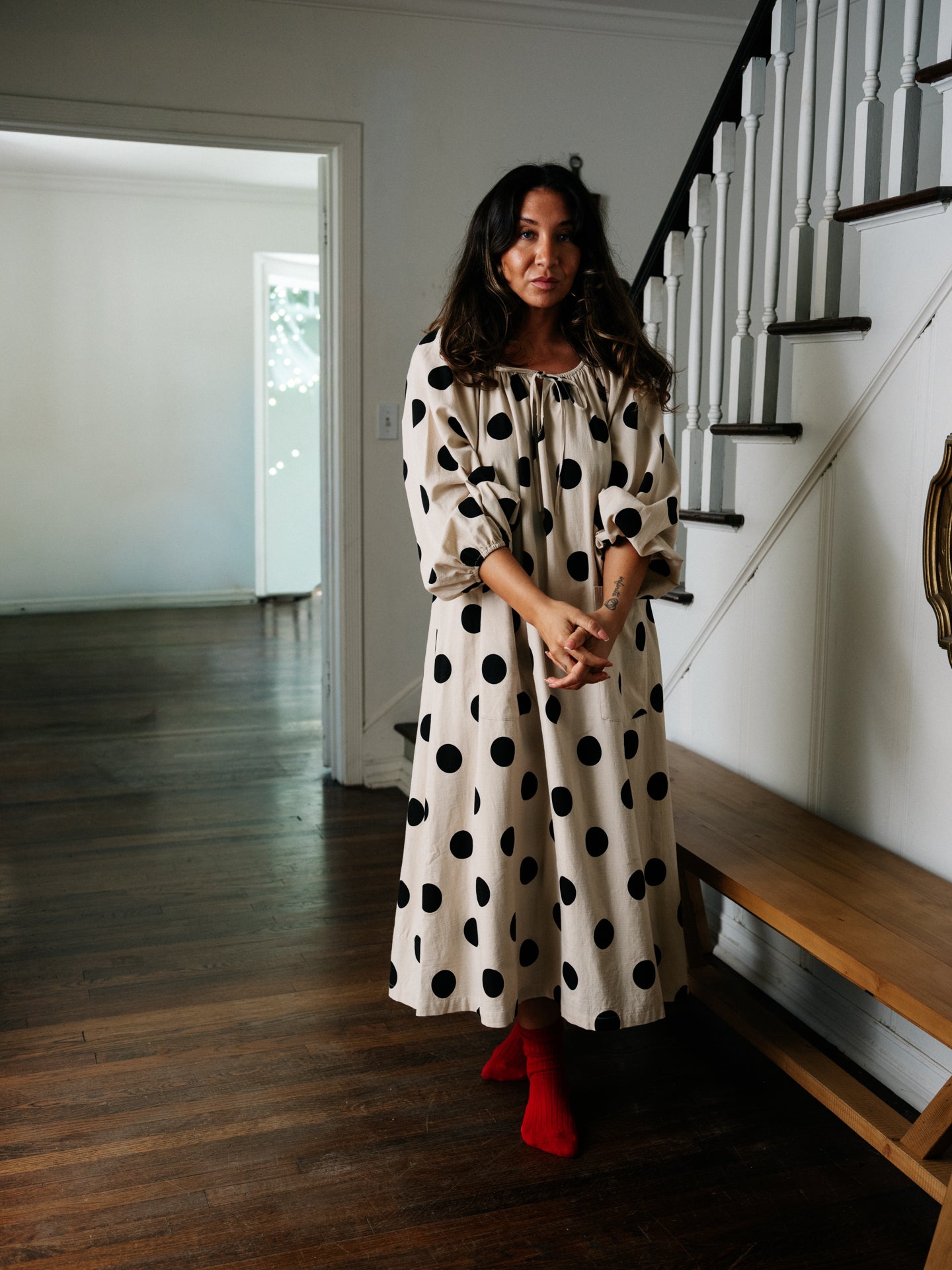 Therese Housedress Affogato Dot