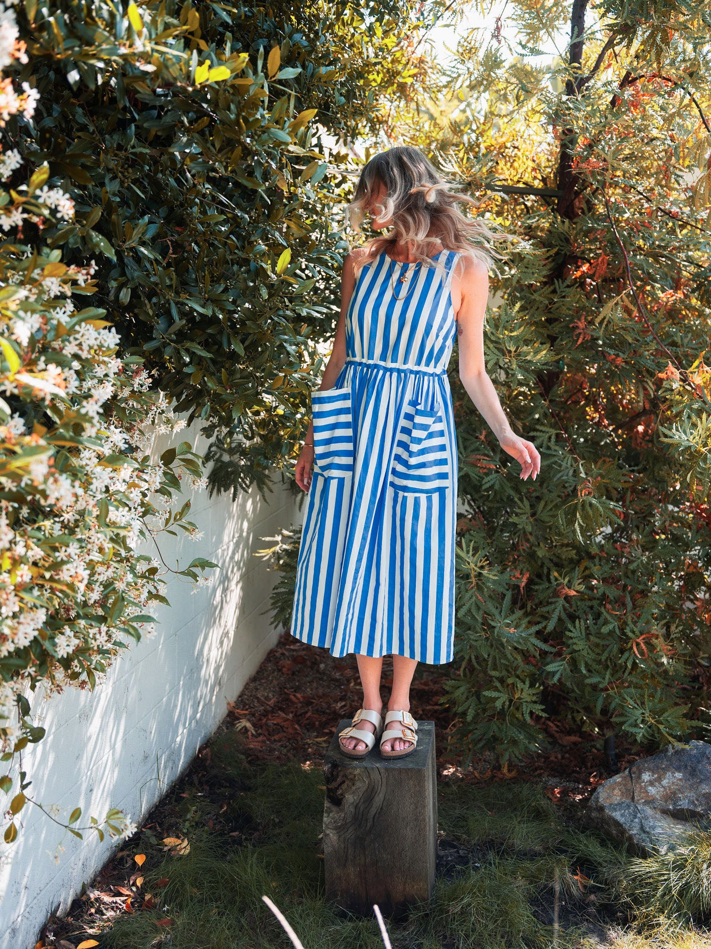 Grace Housedress Taffy Stripe