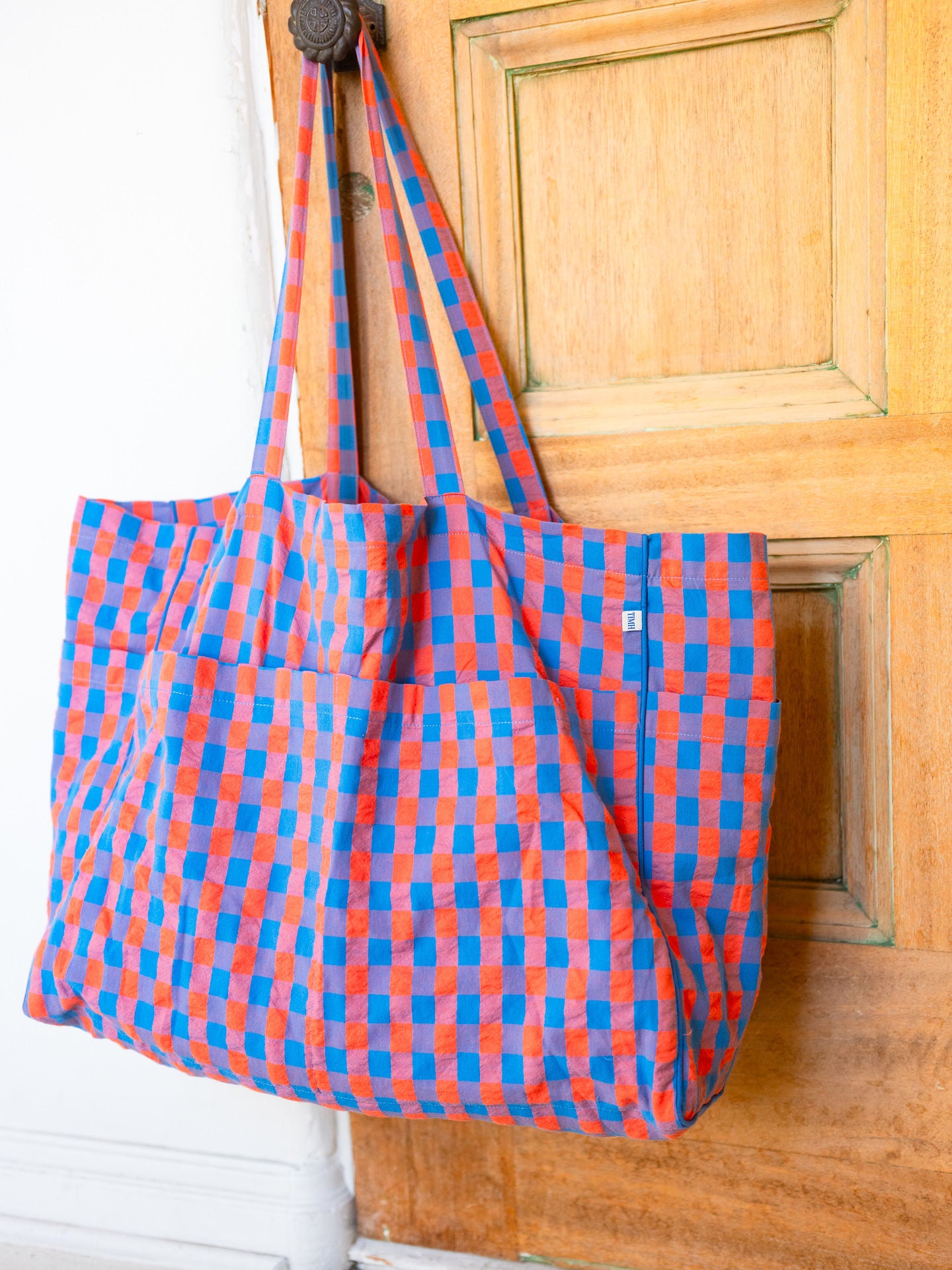 MA x TIMH Grocery Tote Spiced Gingham