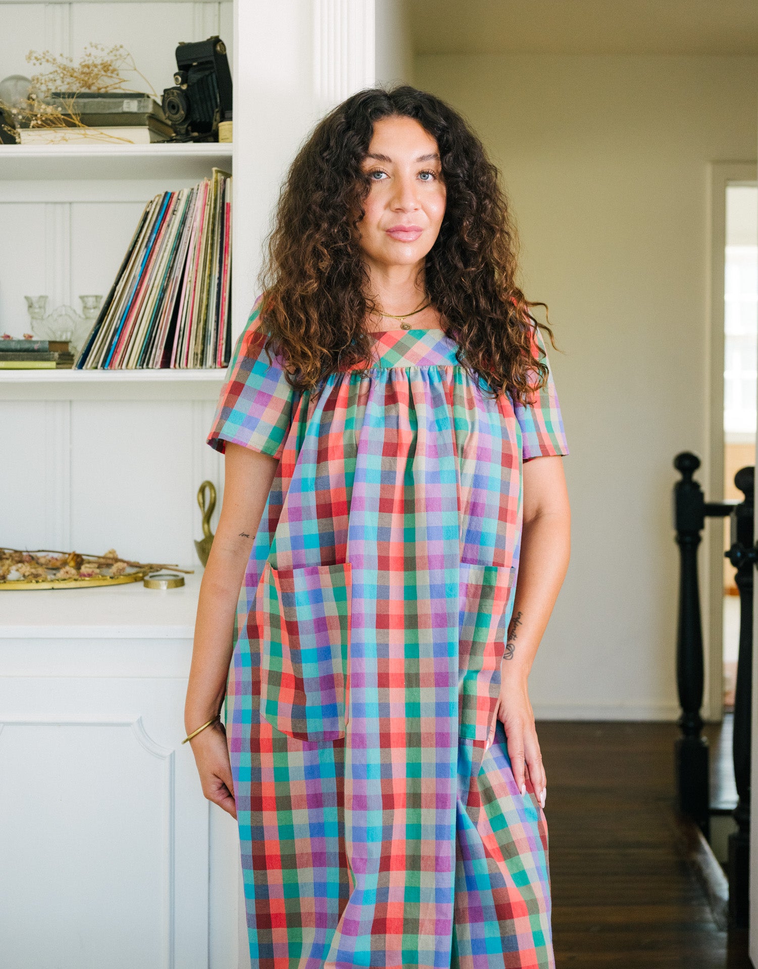 Rosalie Housedress Rainbow Gingham