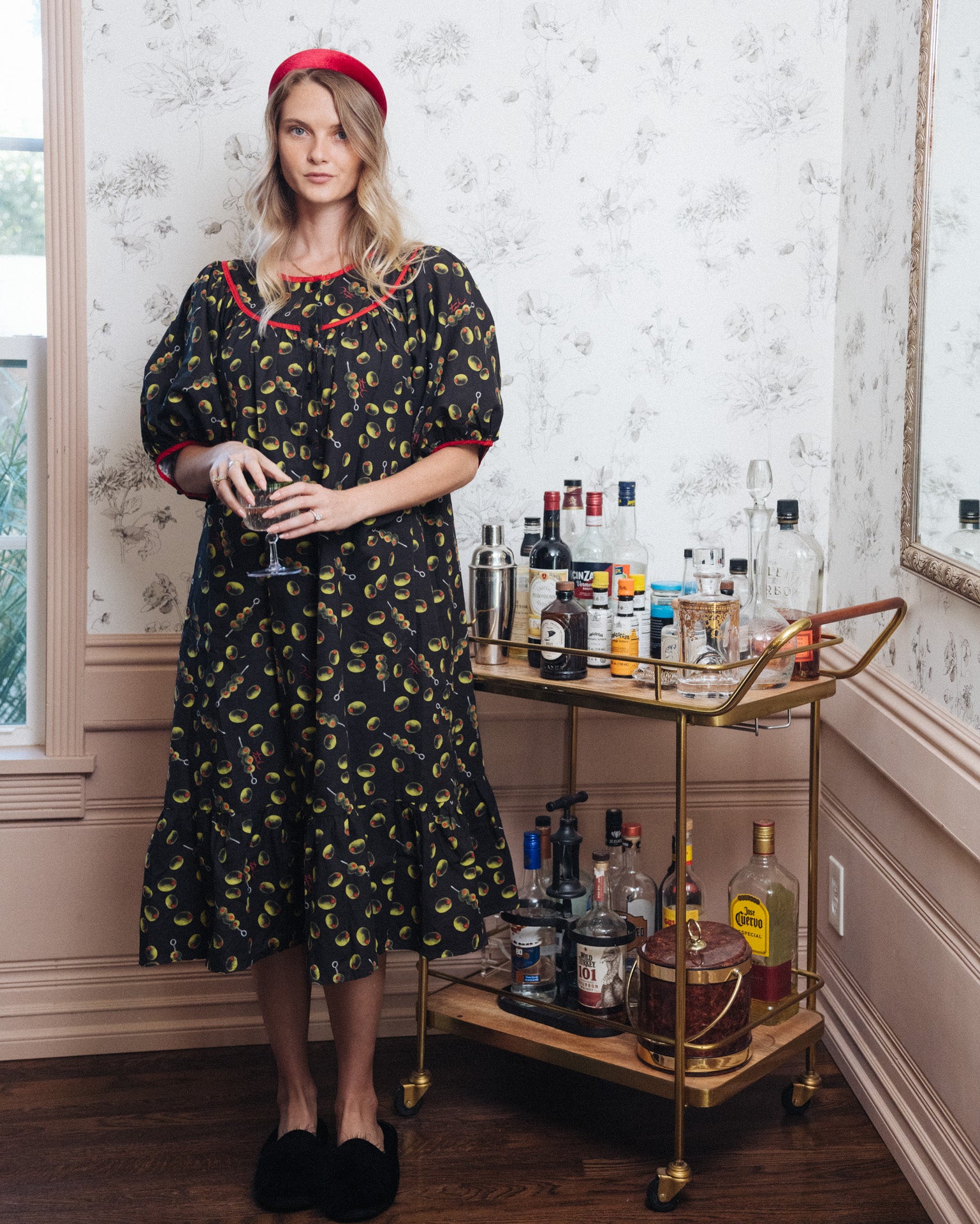 Lindsay Housedress Martini Olives