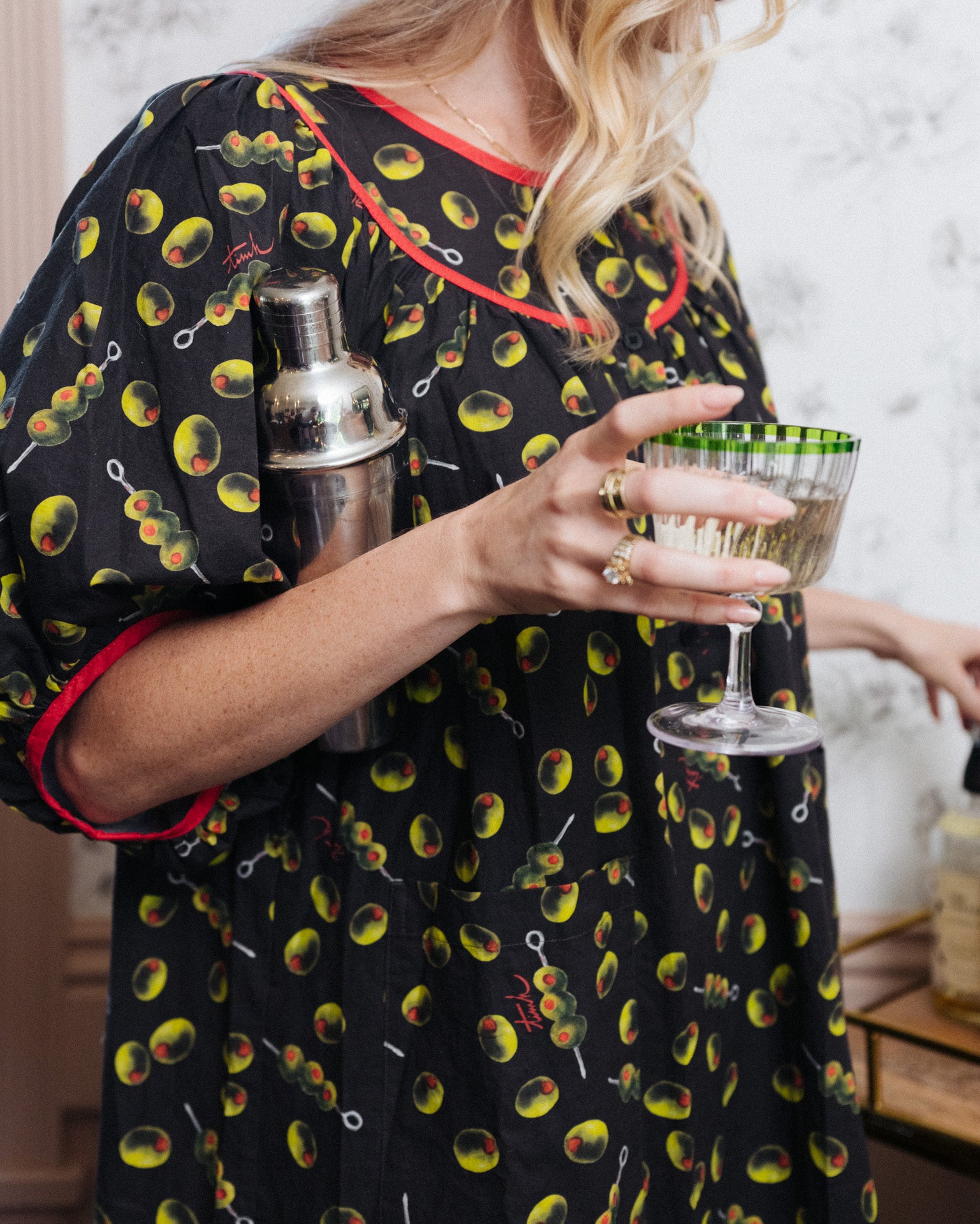 Lindsay Housedress Martini Olives