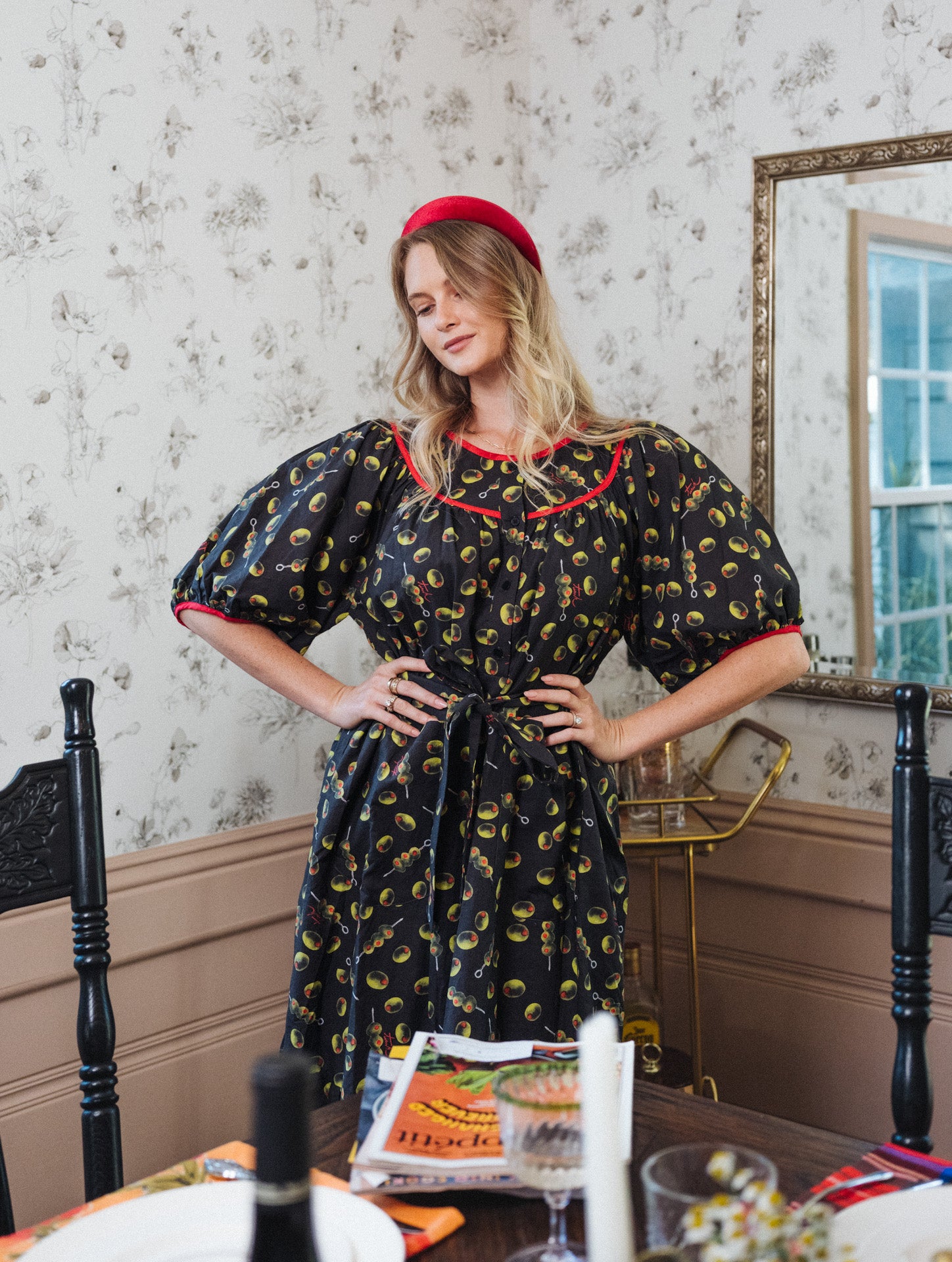 Lindsay Housedress Martini Olives