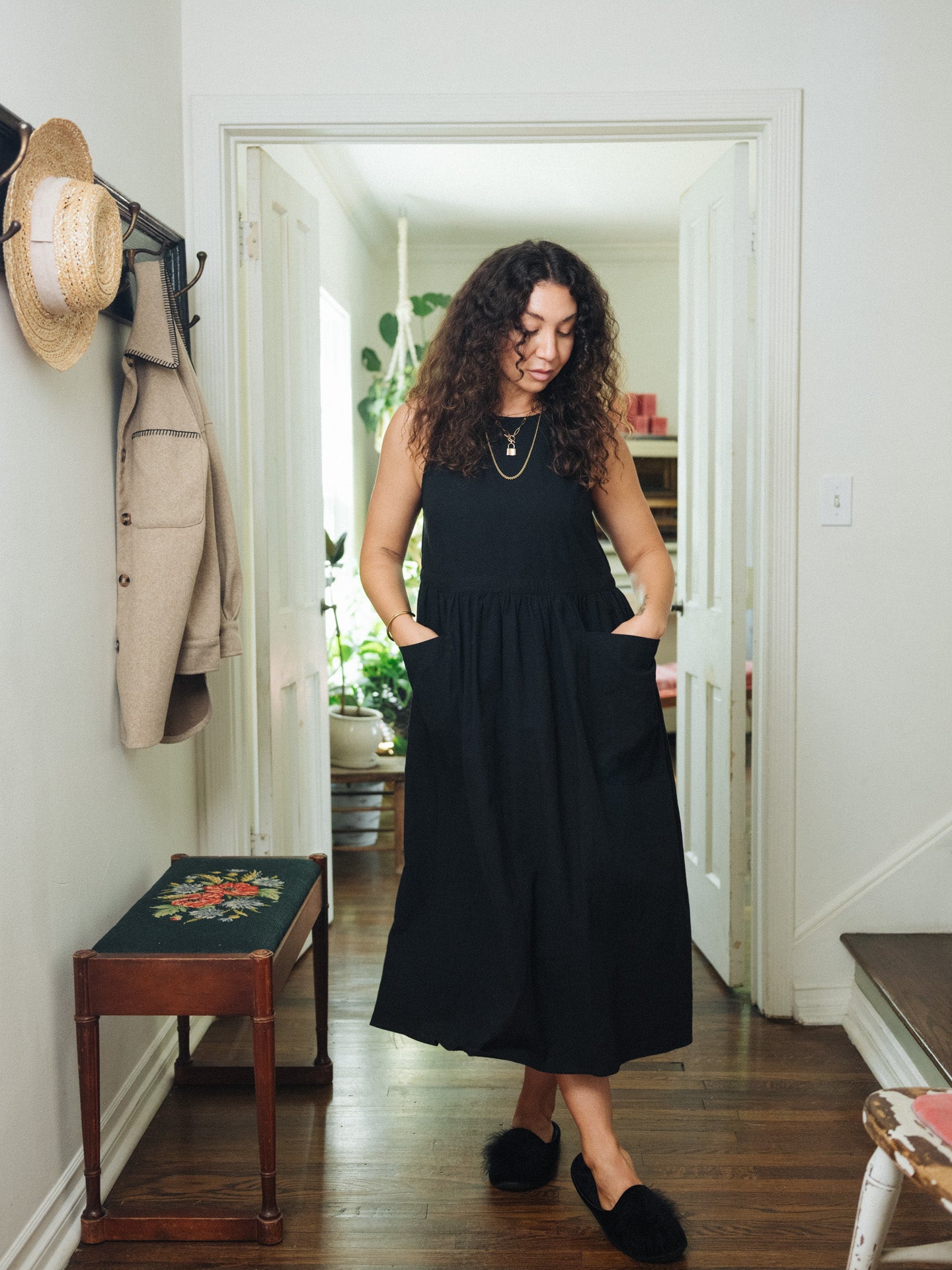 Grace Housedress Black Coffee