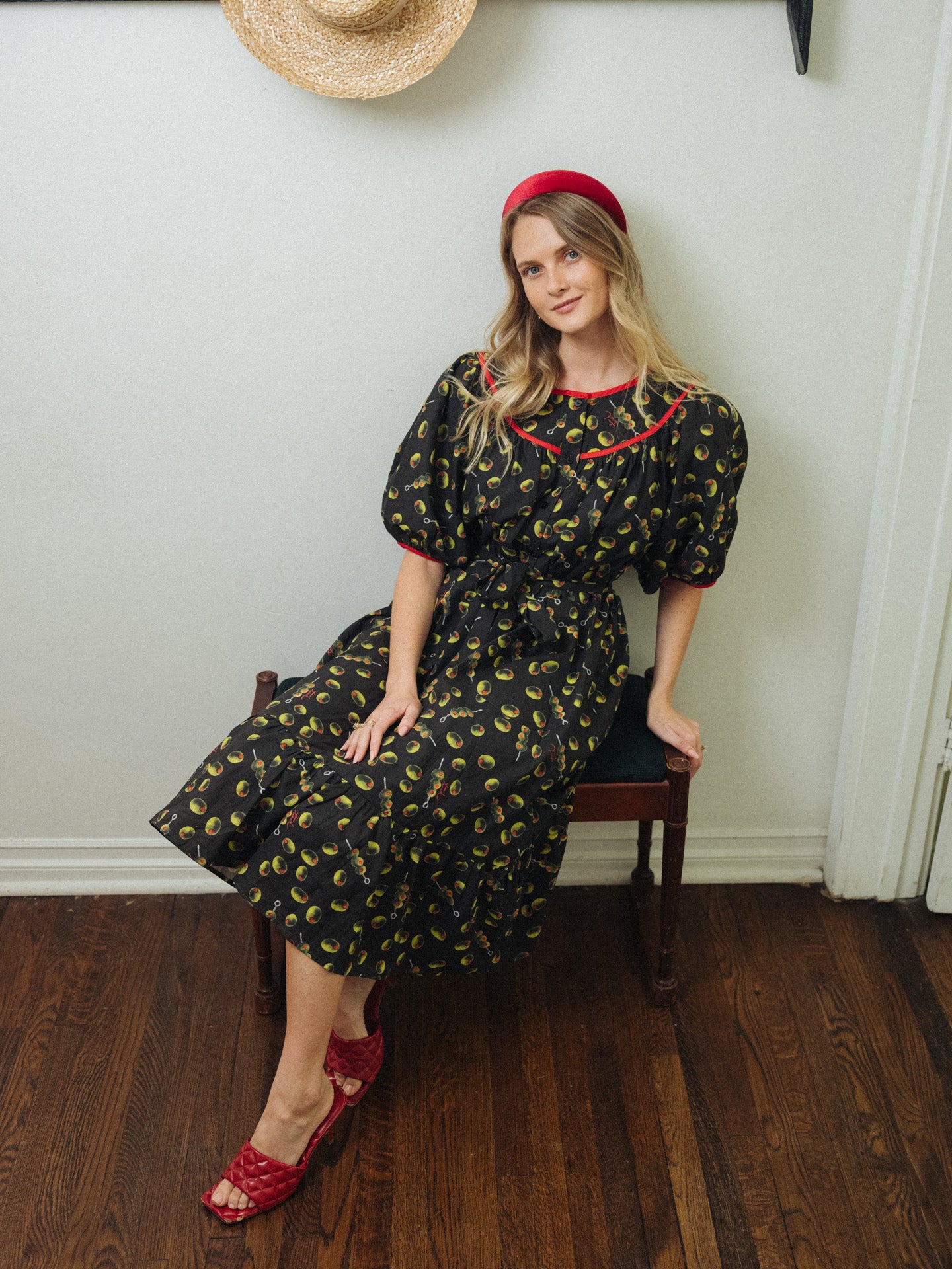 Lindsay Housedress Martini Olives