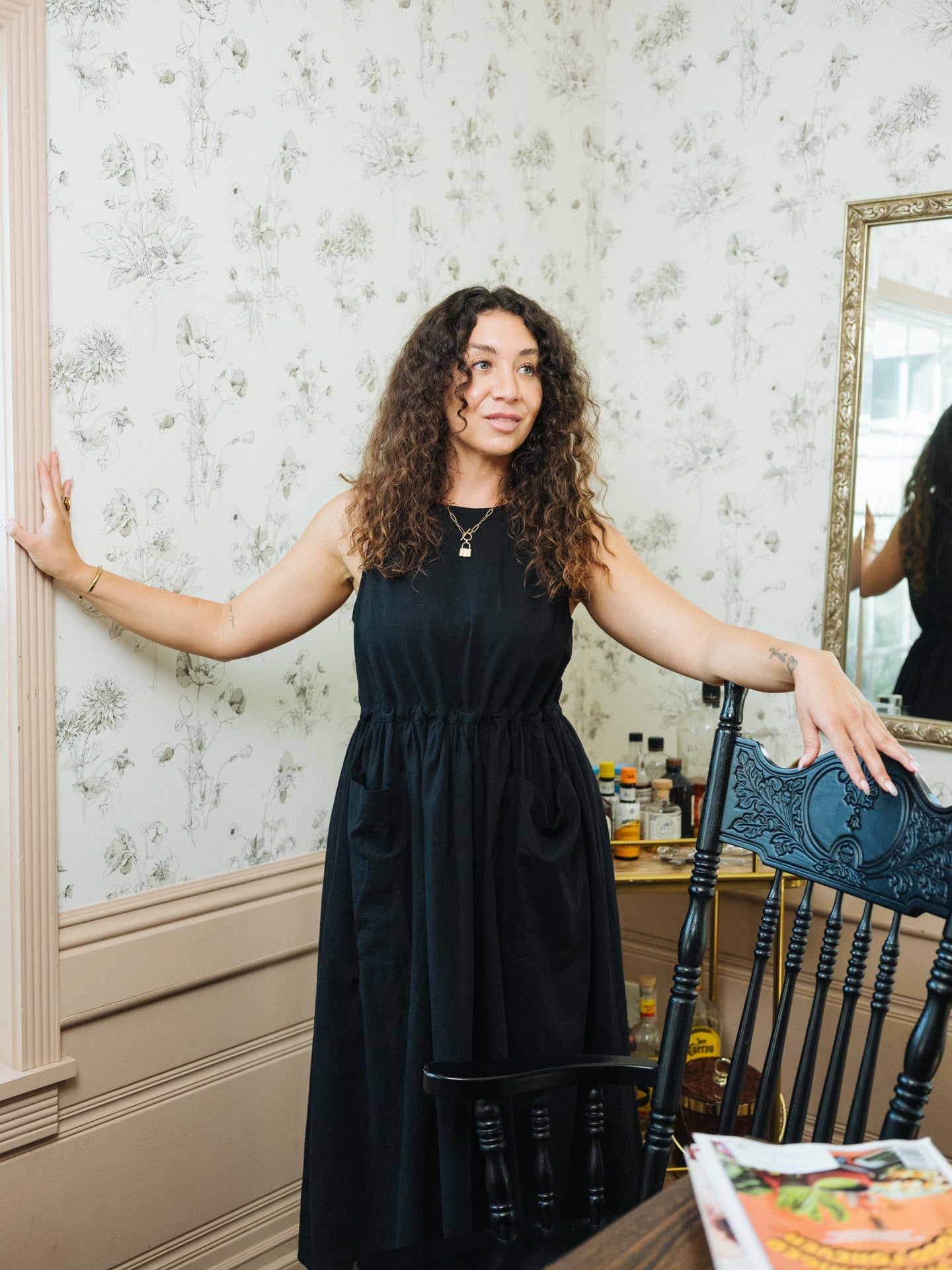 Grace Housedress Black Coffee