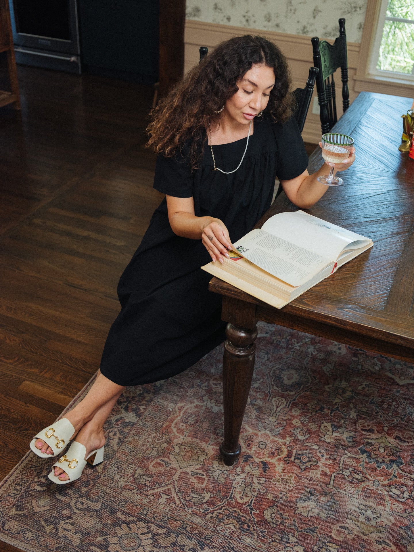 Rosalie Housedress Black Coffee