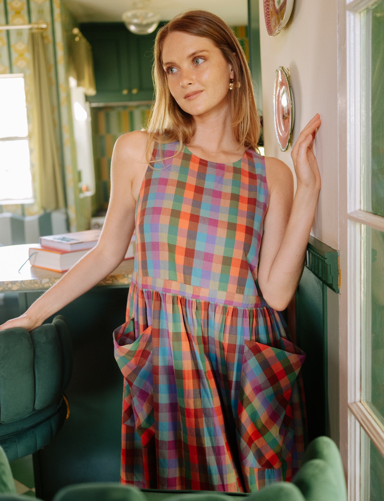 Grace Housedress Sorbet Gingham