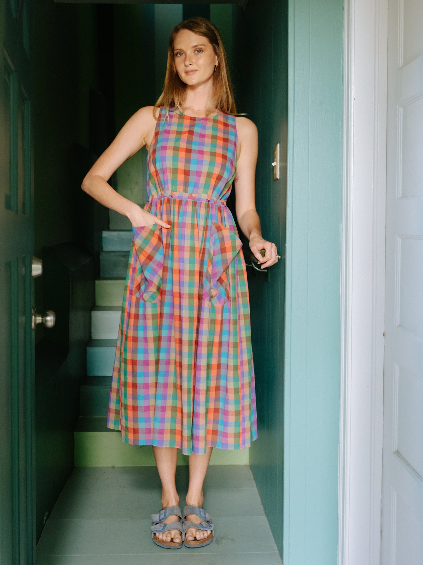 Grace Housedress Sorbet Gingham