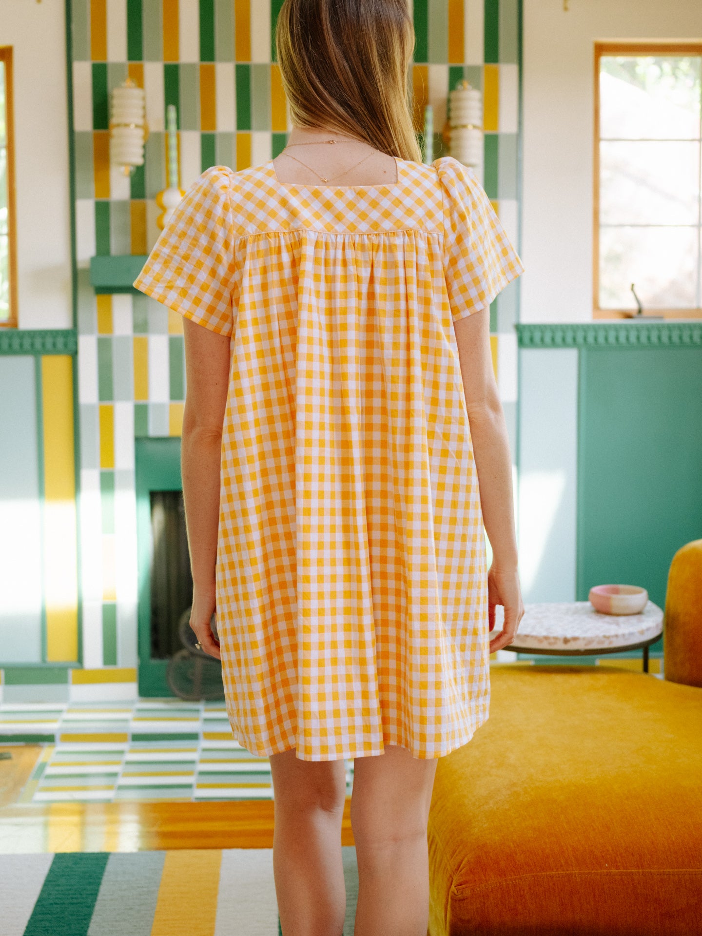 Rose Mini Lemon Zest Gingham