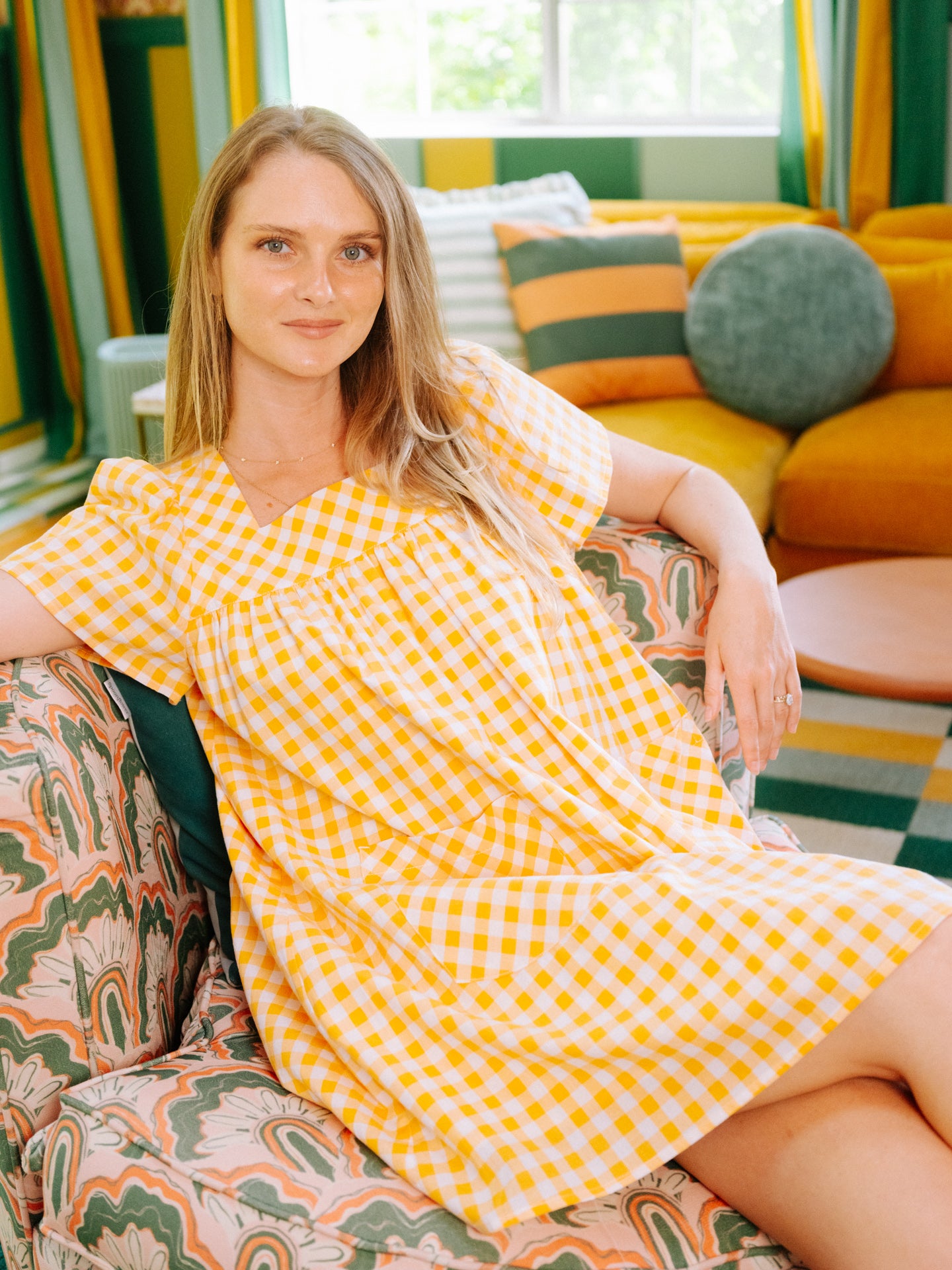 Rose Mini Lemon Zest Gingham