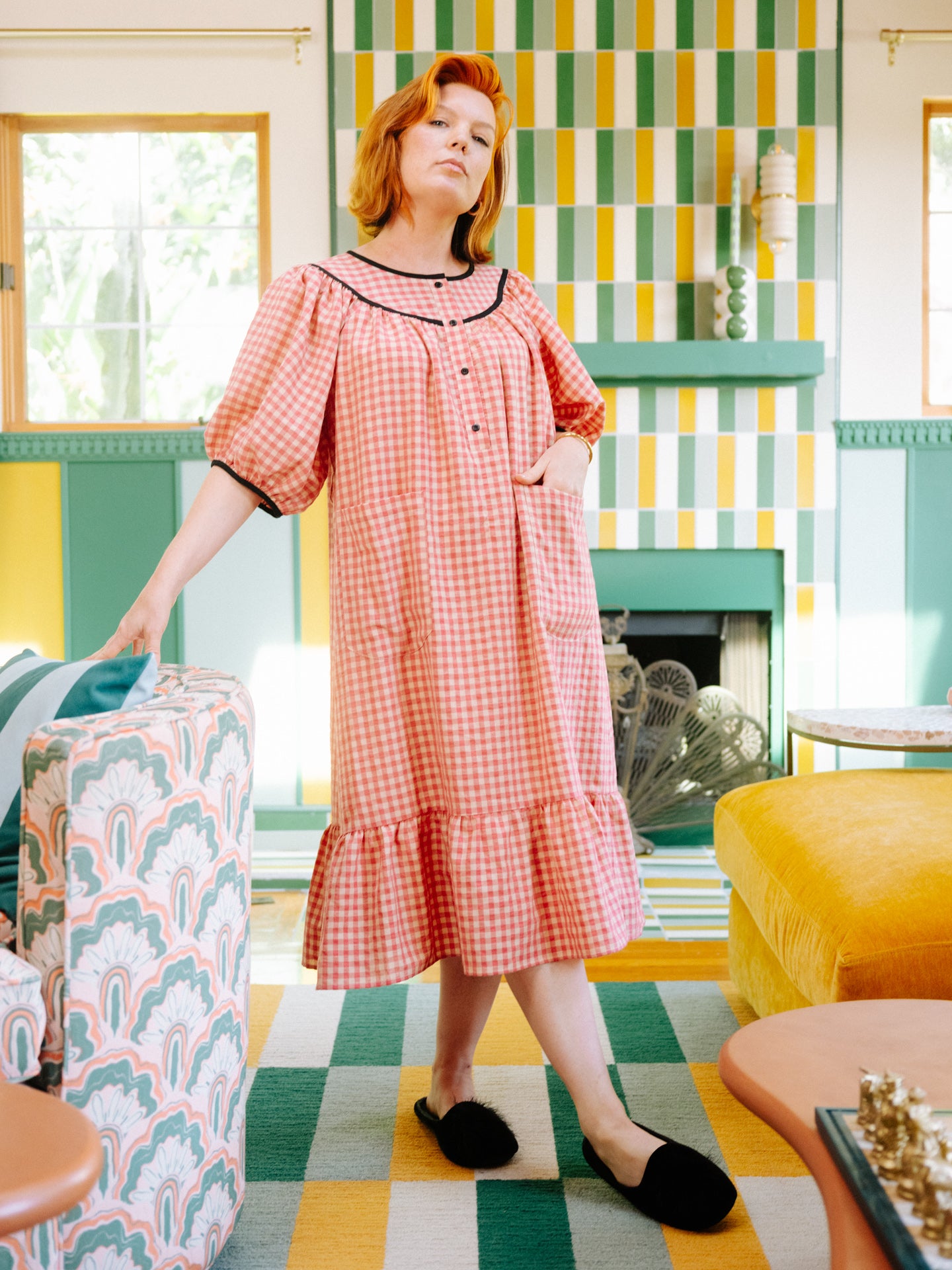 Lindsay Housedress Rustic Gingham
