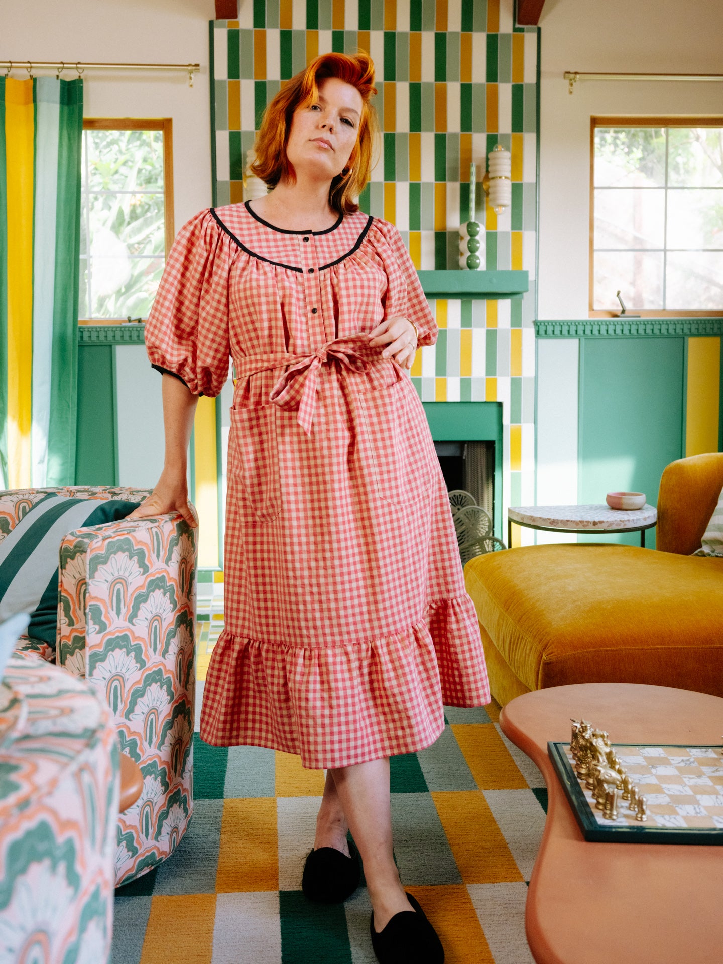 Lindsay Housedress Rustic Gingham