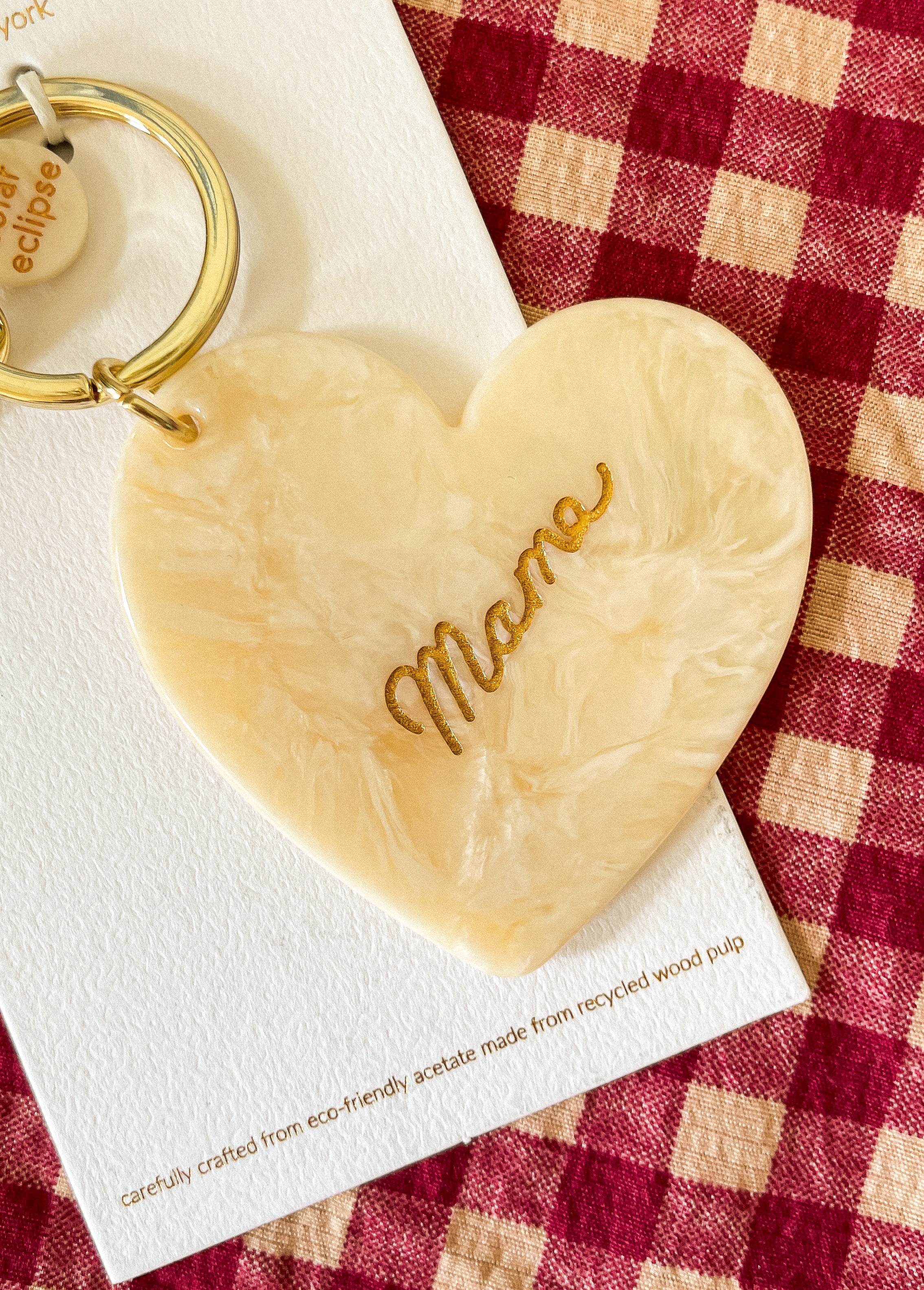 Mama Heart Bag Charm