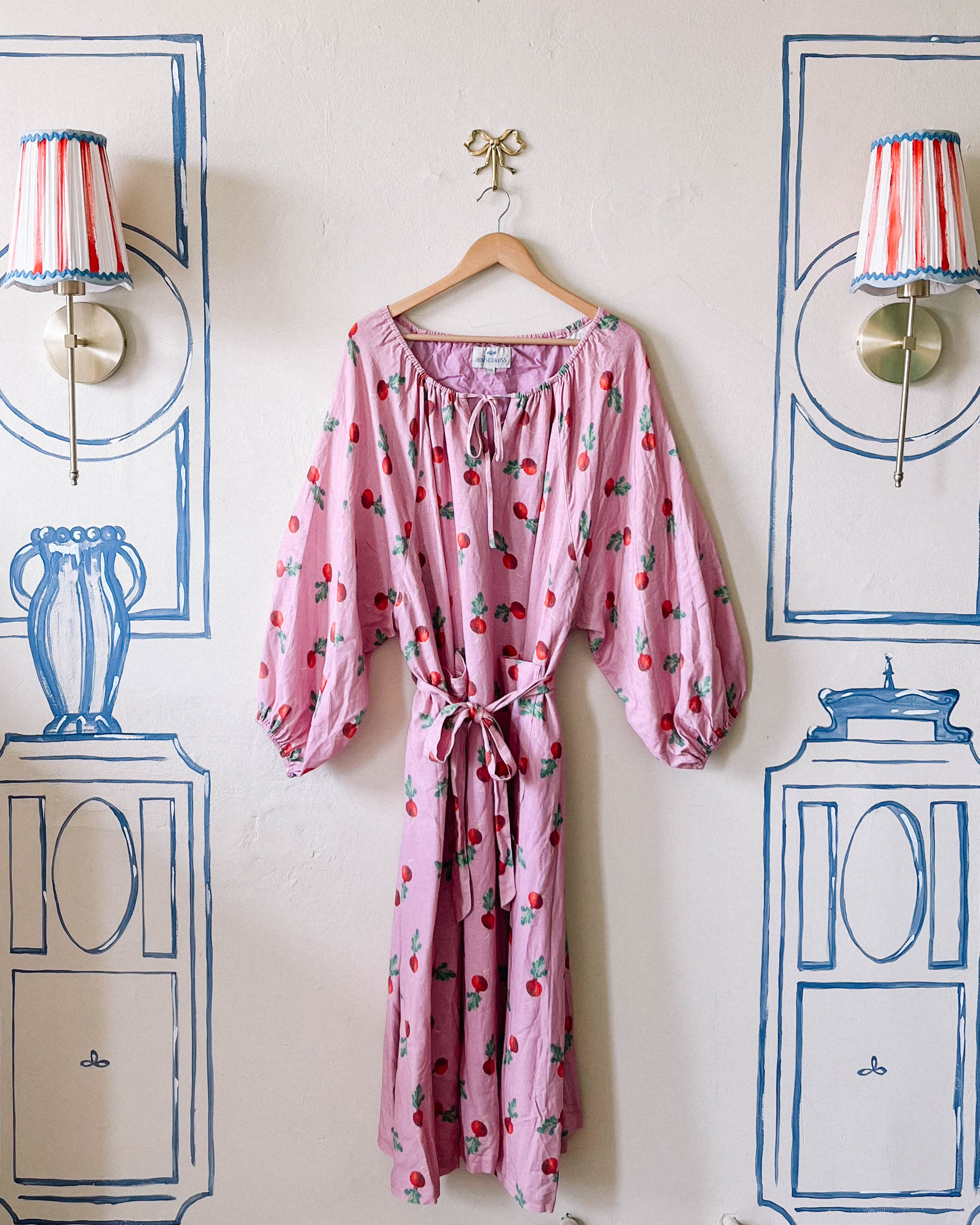 Therese Housedress Radish Dot Sample - S/M
