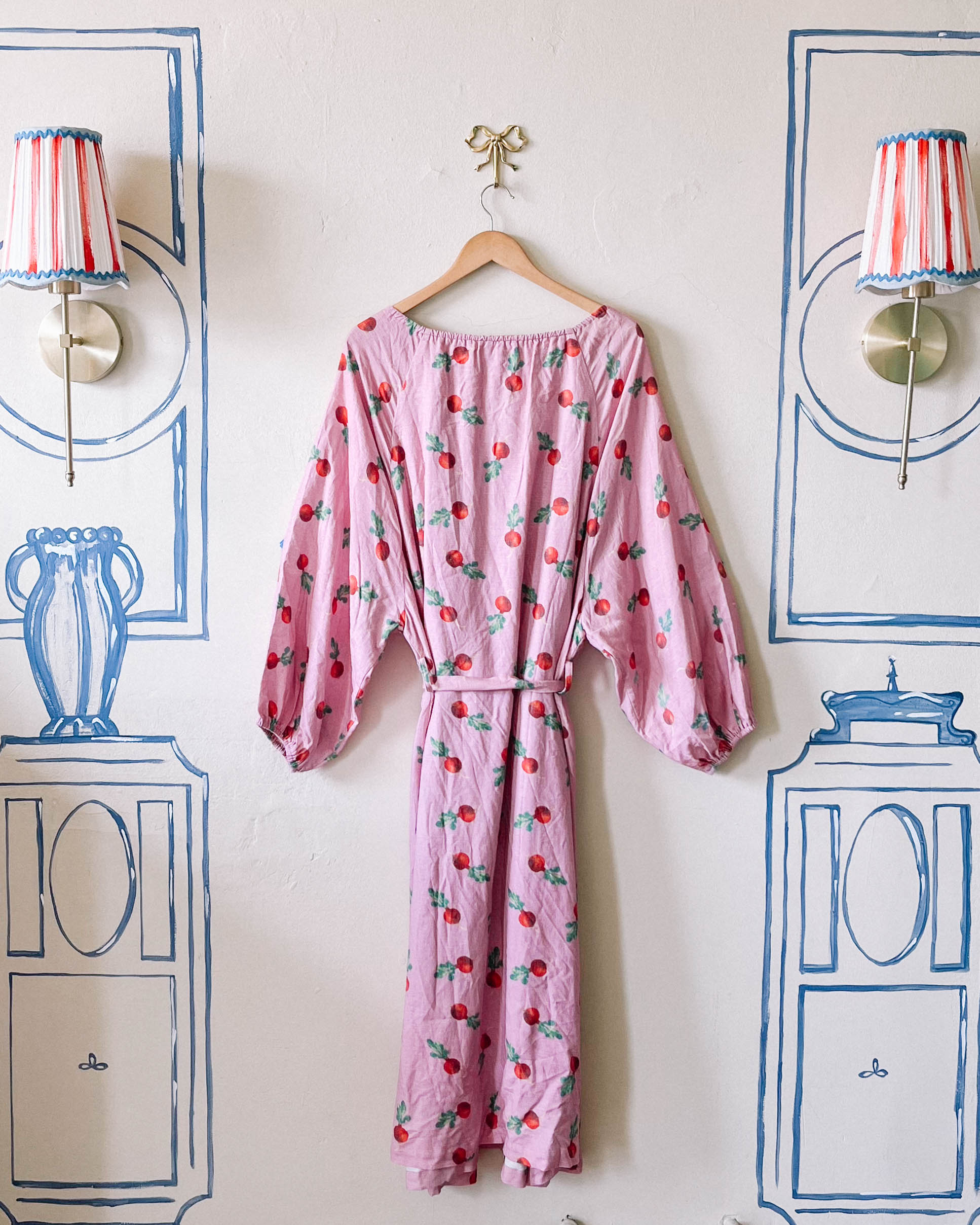 Therese Housedress Radish Dot Sample - S/M