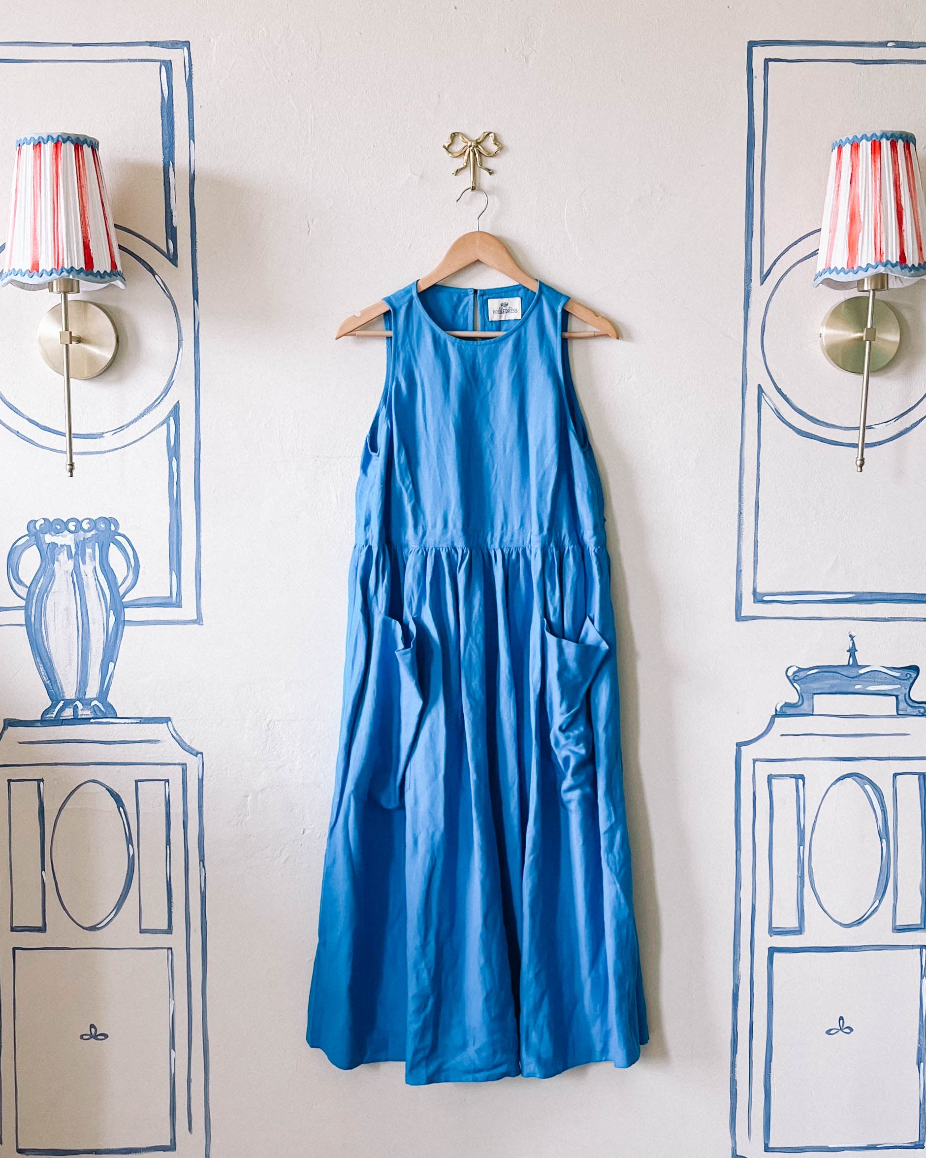 Grace Housedress Electric Blue - S/M
