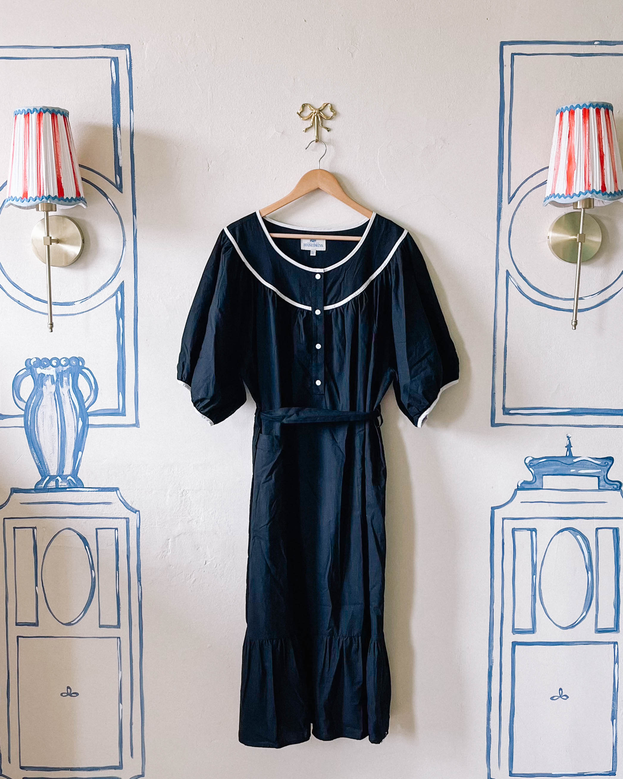 Lindsay Housedress B&W Sample - 2XL/3XL